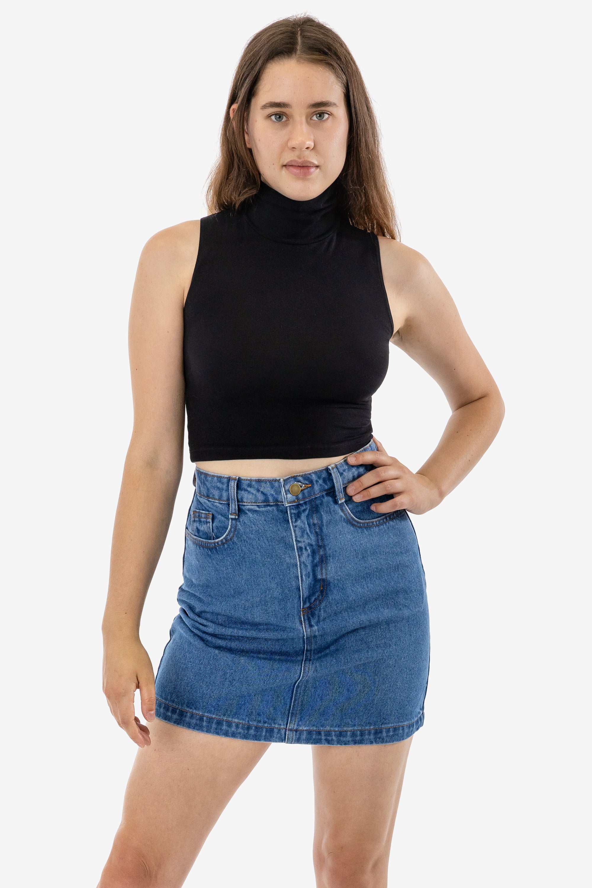 High Waist Denim Pencil Skirt - RDNW33