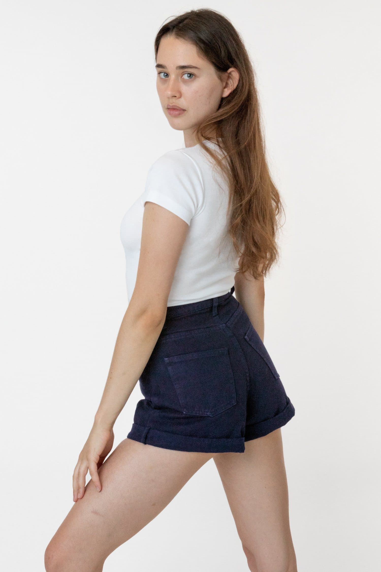 Bull Denim Summer Cuff Shorts - Garment Dyed