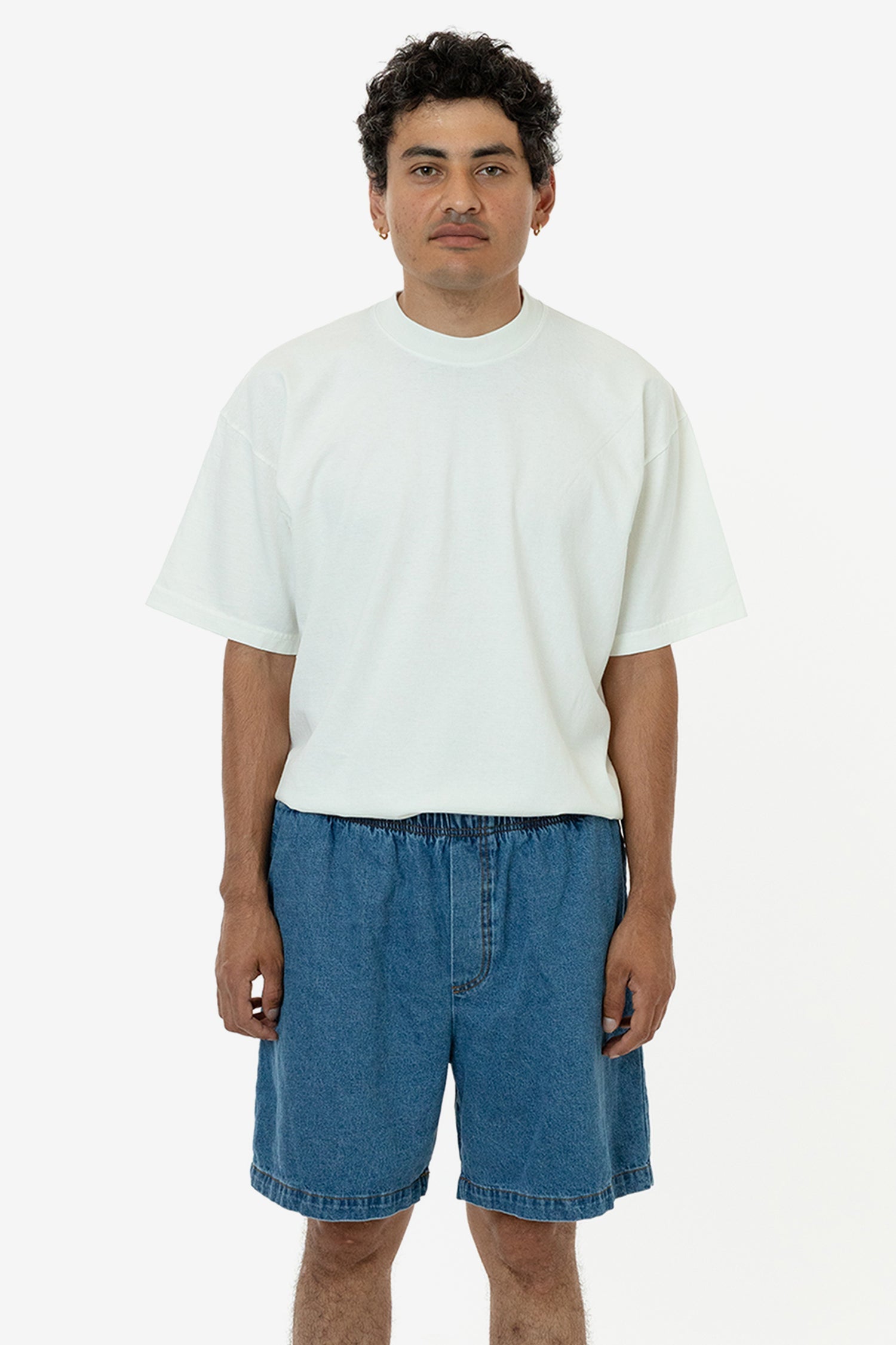 RDN466 Relaxed Fit Denim Shorts for Men