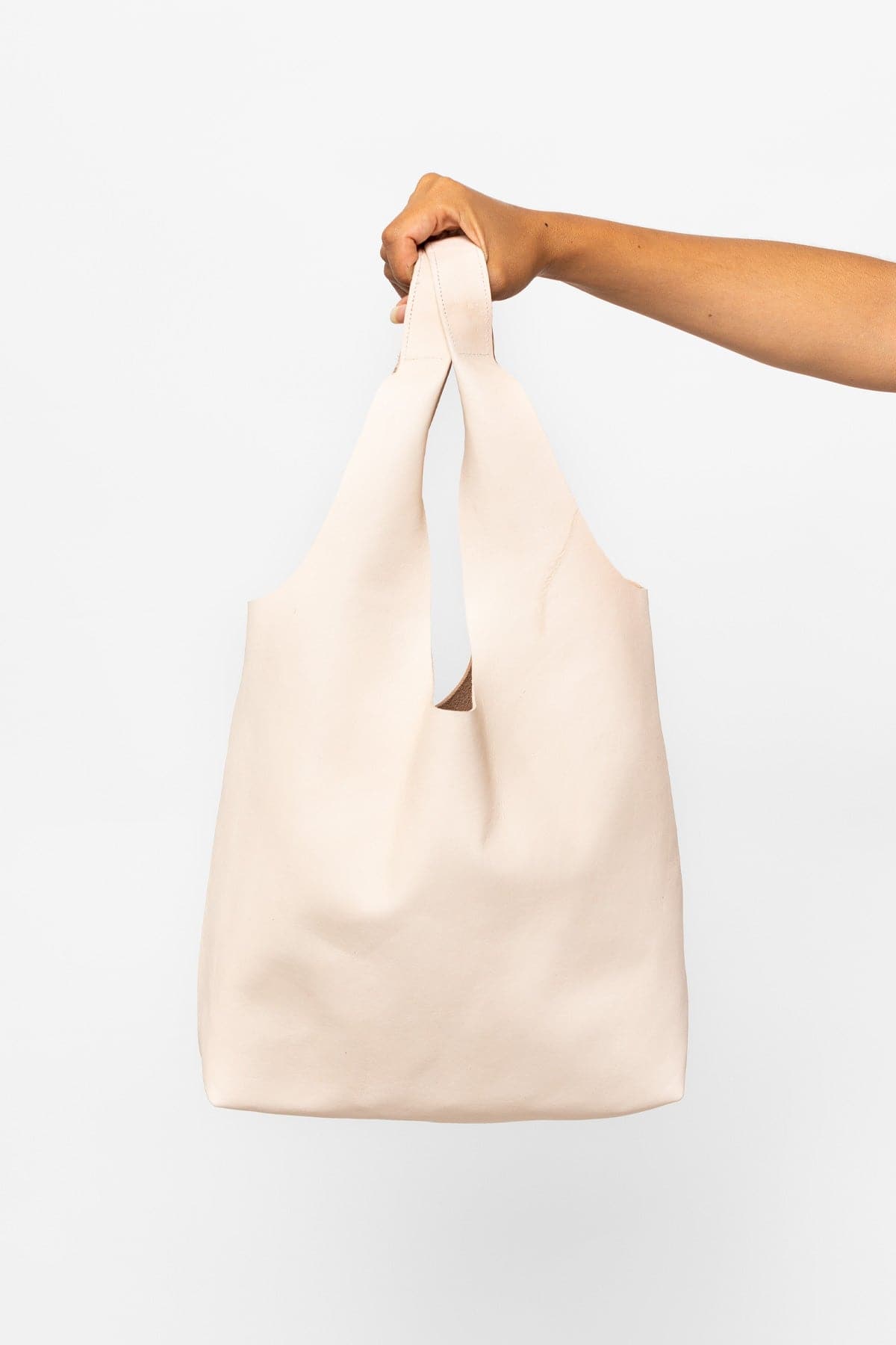Stylish Monochrome Leather Tote Bag