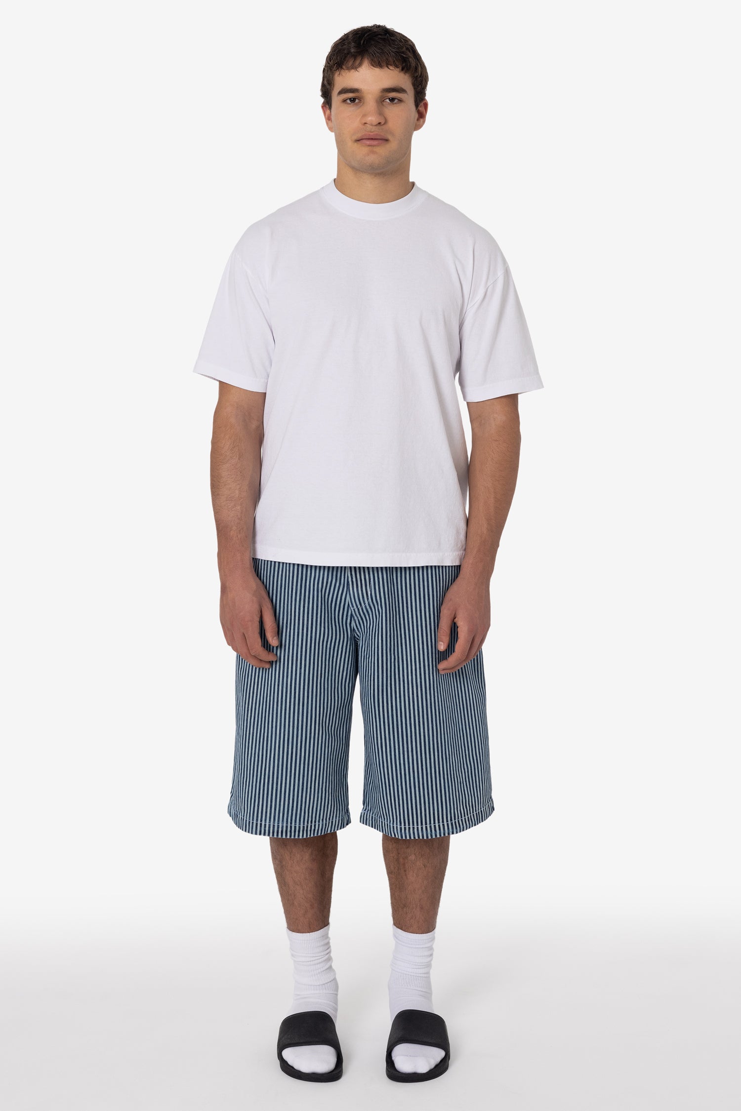 10oz Denim Baggy Long Shorts for Men