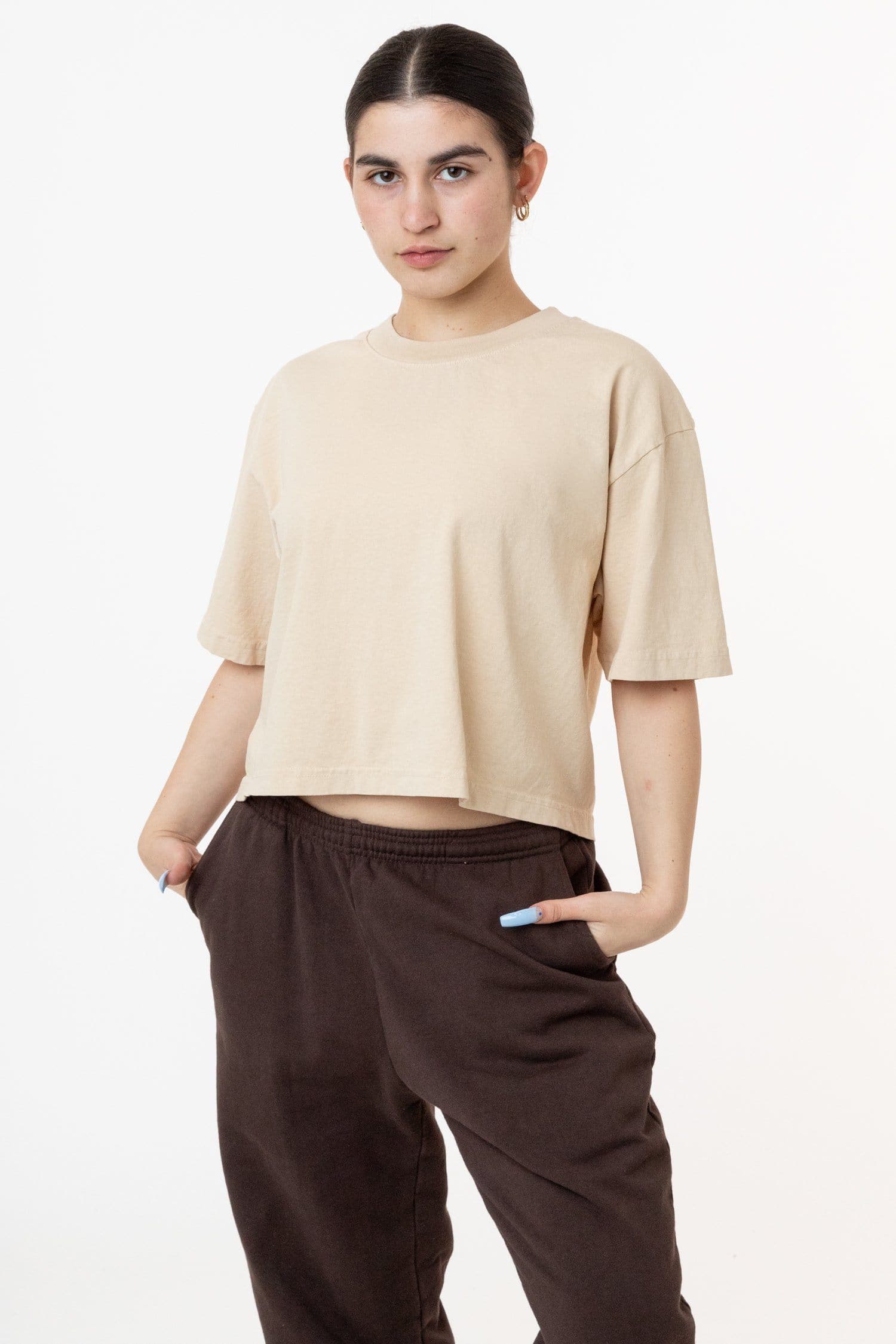 Oversized Crop Tee - 1820GD Casual Fit