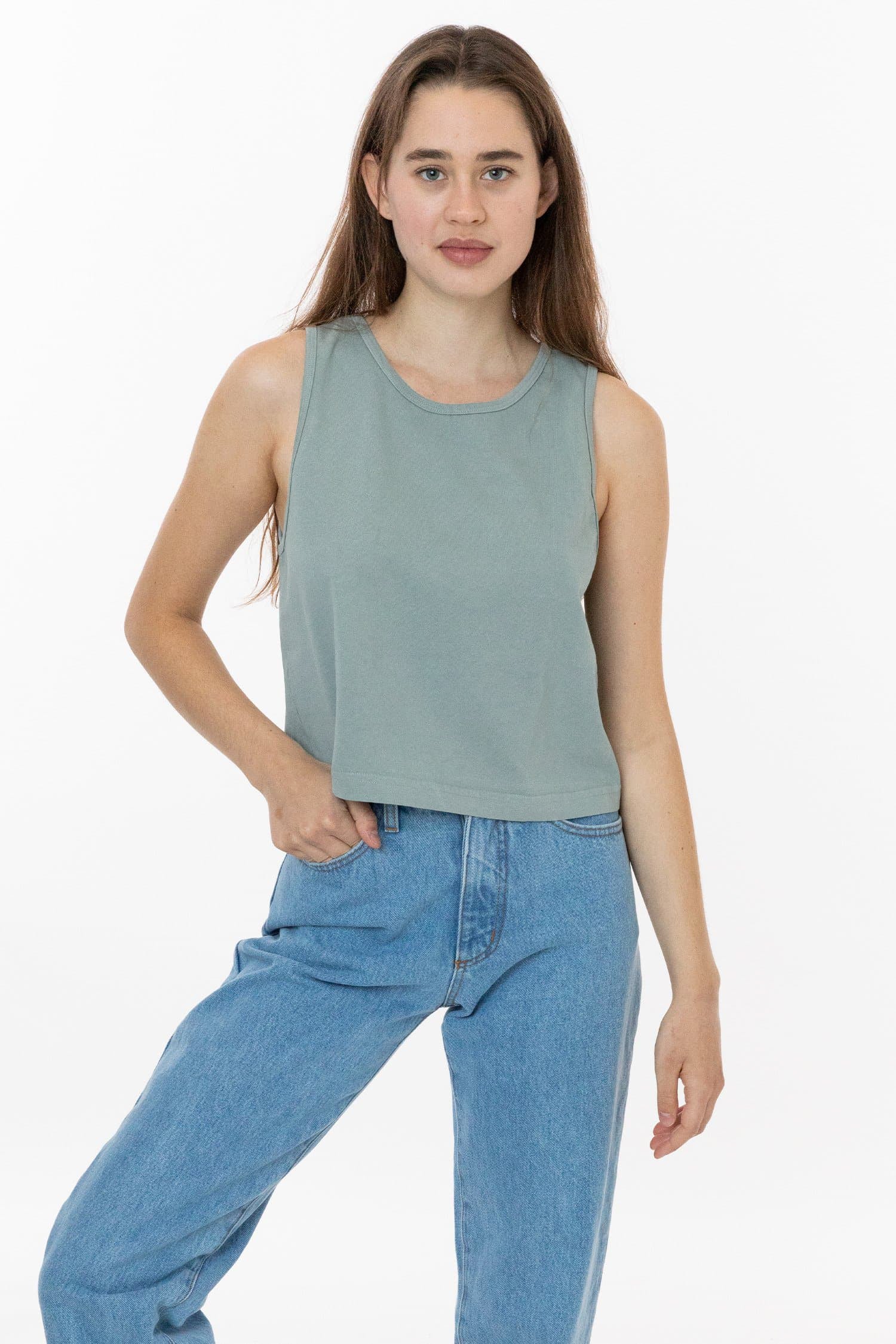 1833GD Mid-Tank Top - Garment Dyed Style
