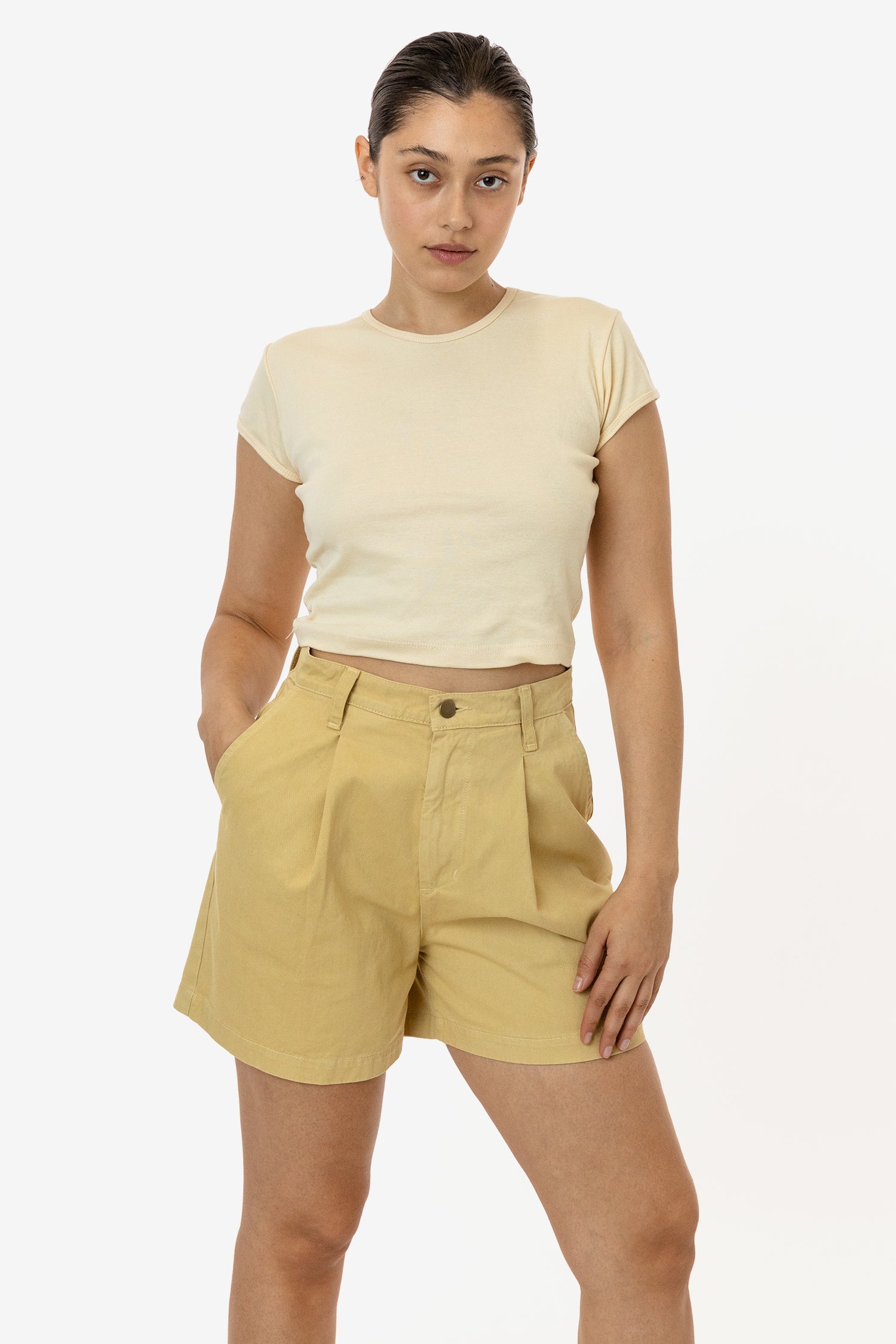 Men's Cotton Twill Pleated Shorts – RCT372