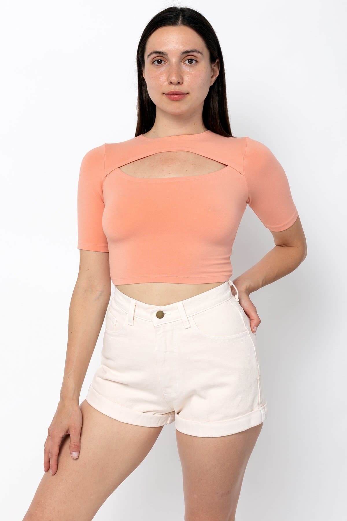 Stylish Cut-Out Crop Top for Women