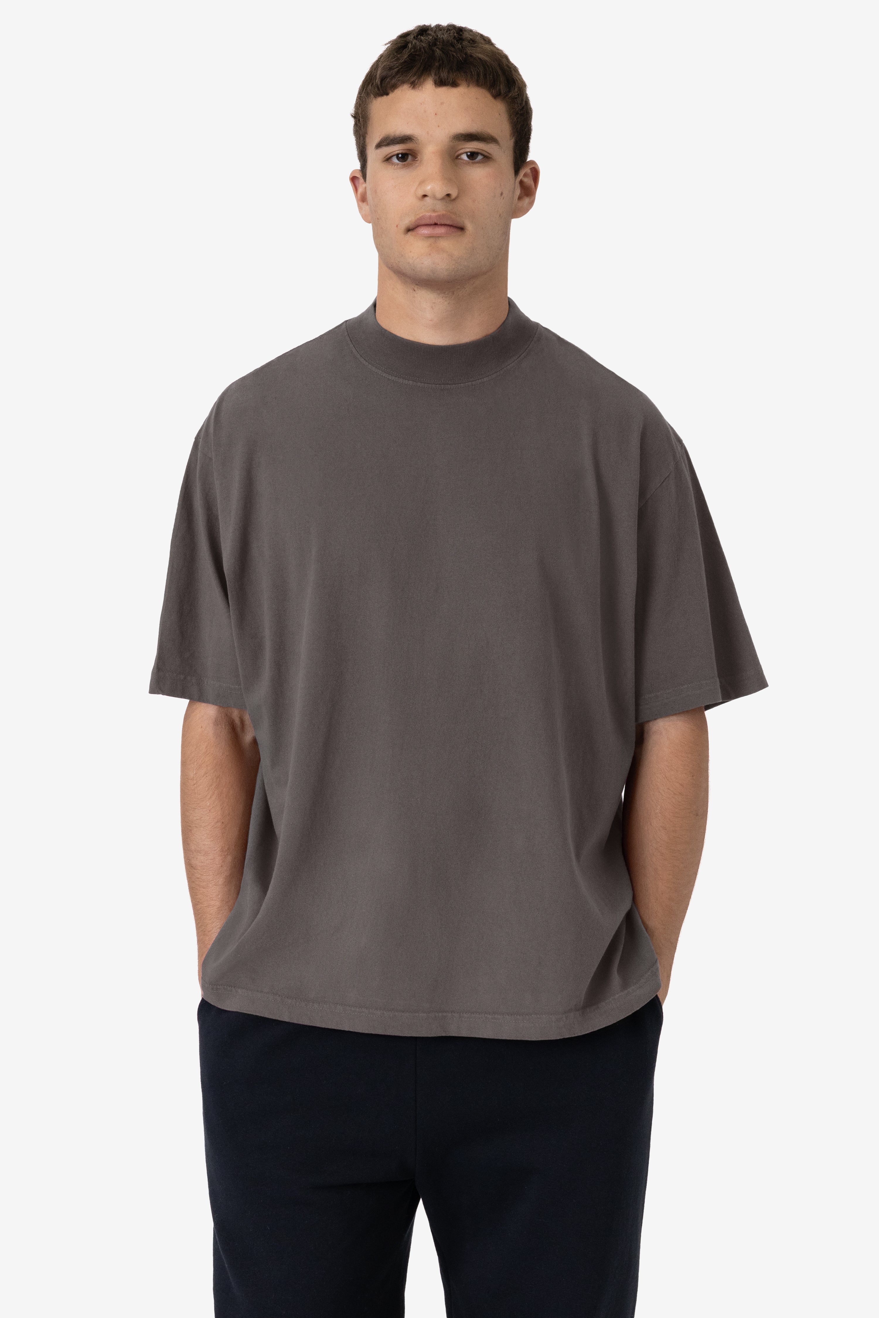Oversized Mockneck Short Sleeve Tee - 1825GD