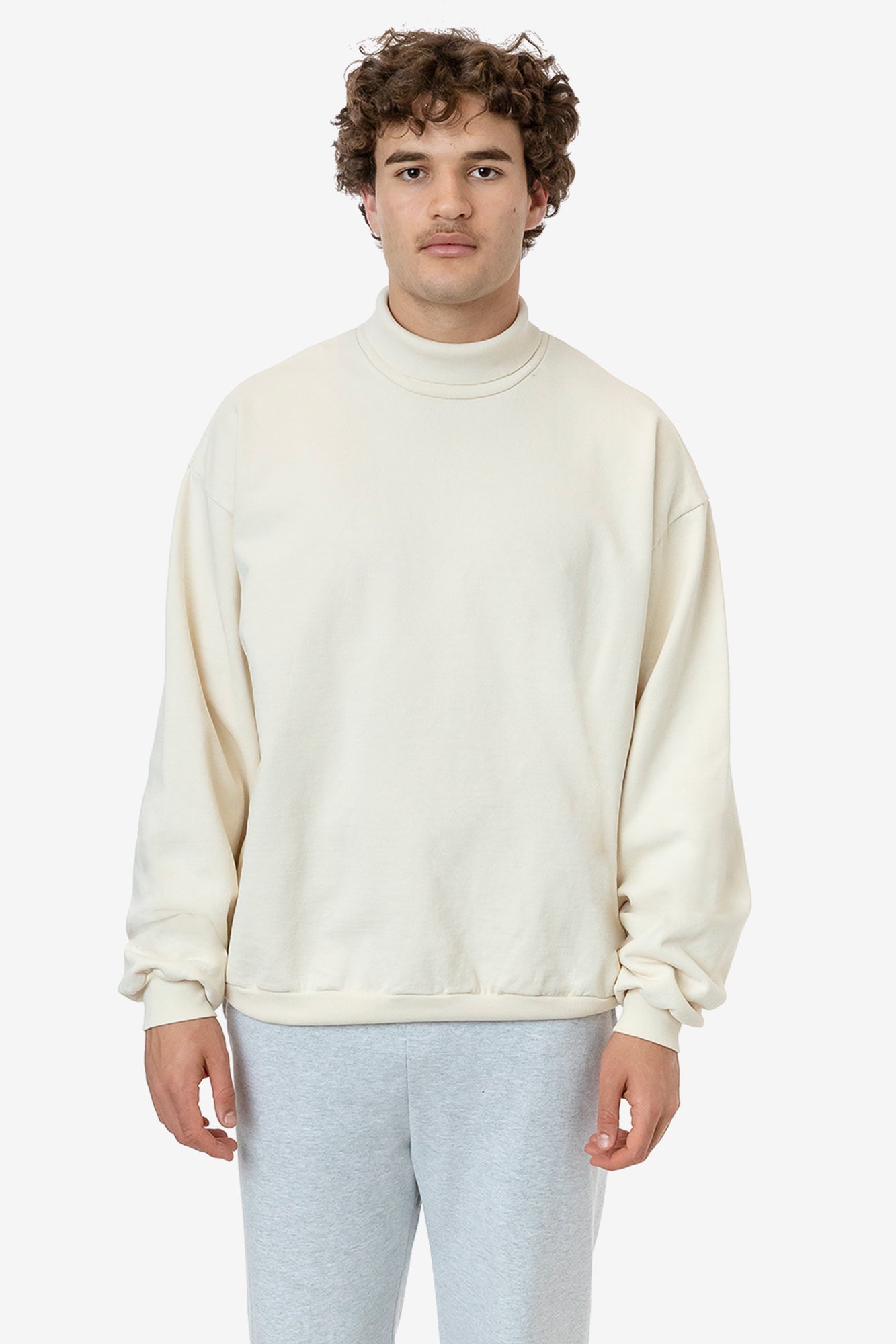 Heavy Fleece Turtleneck - Garment Dyed for Warmth