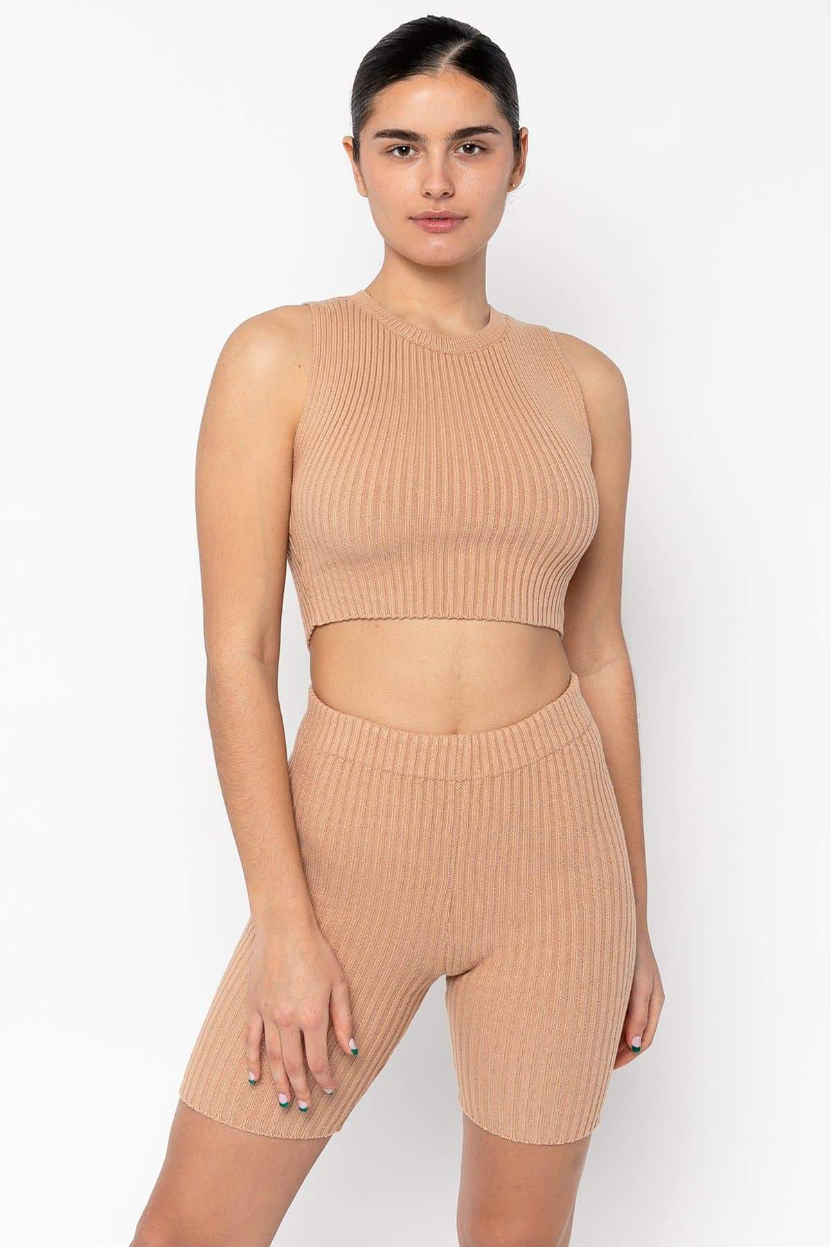 RFK50 Ultra Heavy Knit Crop Top - Ribbed Style