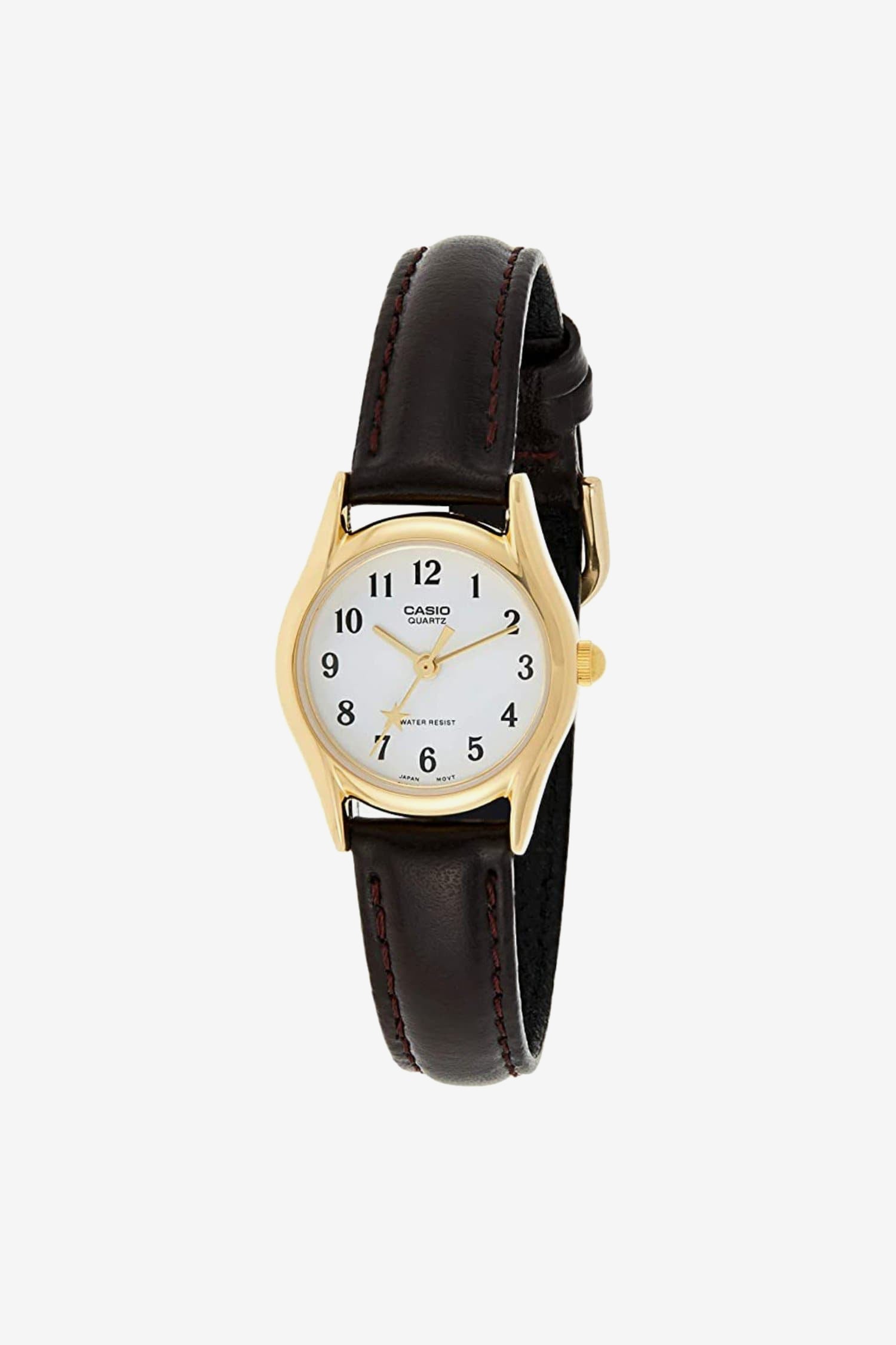 Casio Women's Leather Star Watch - Stylish & Elegant