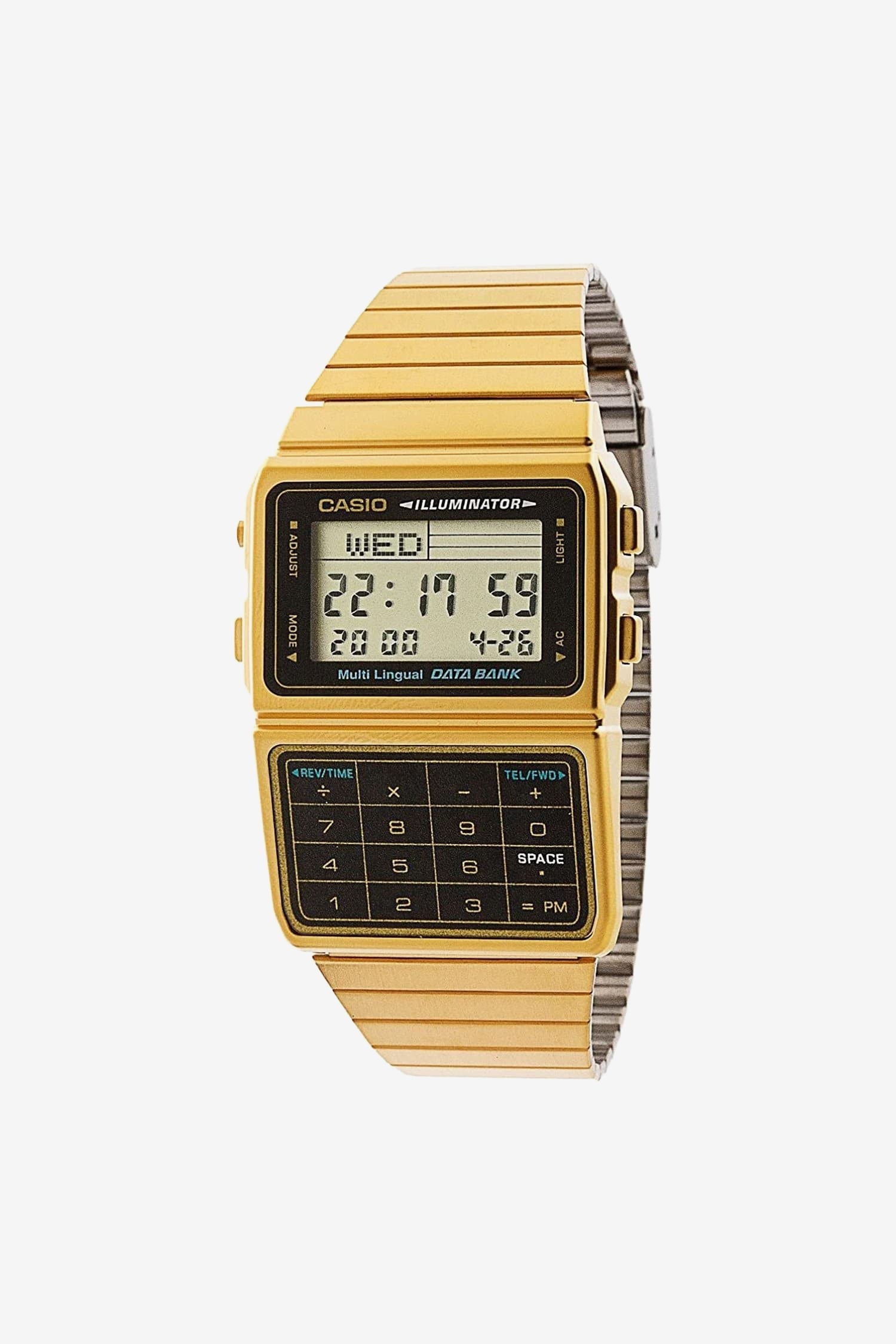 Casio Gold-Tone Calculator Watch for Men