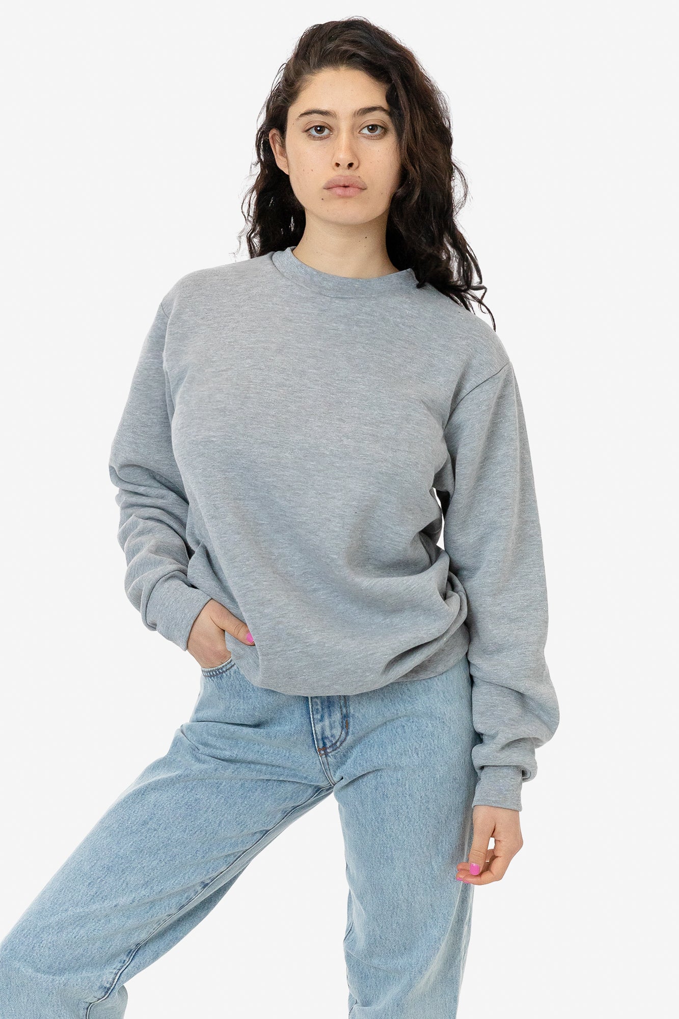 Unisex Flex Fleece Crewneck with Dropped Shoulder