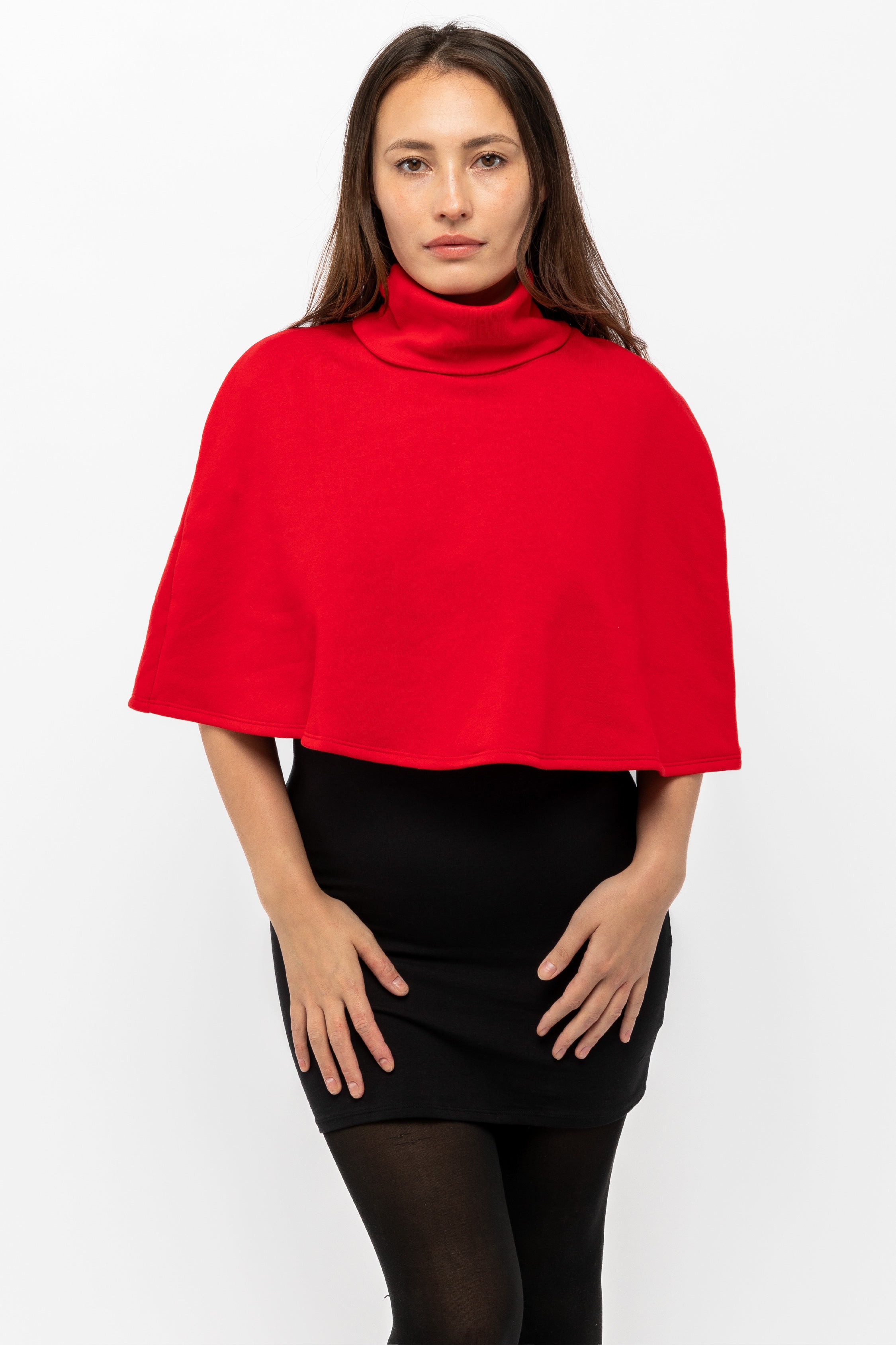 Flex Fleece Turtleneck Cape - Cozy & Warm