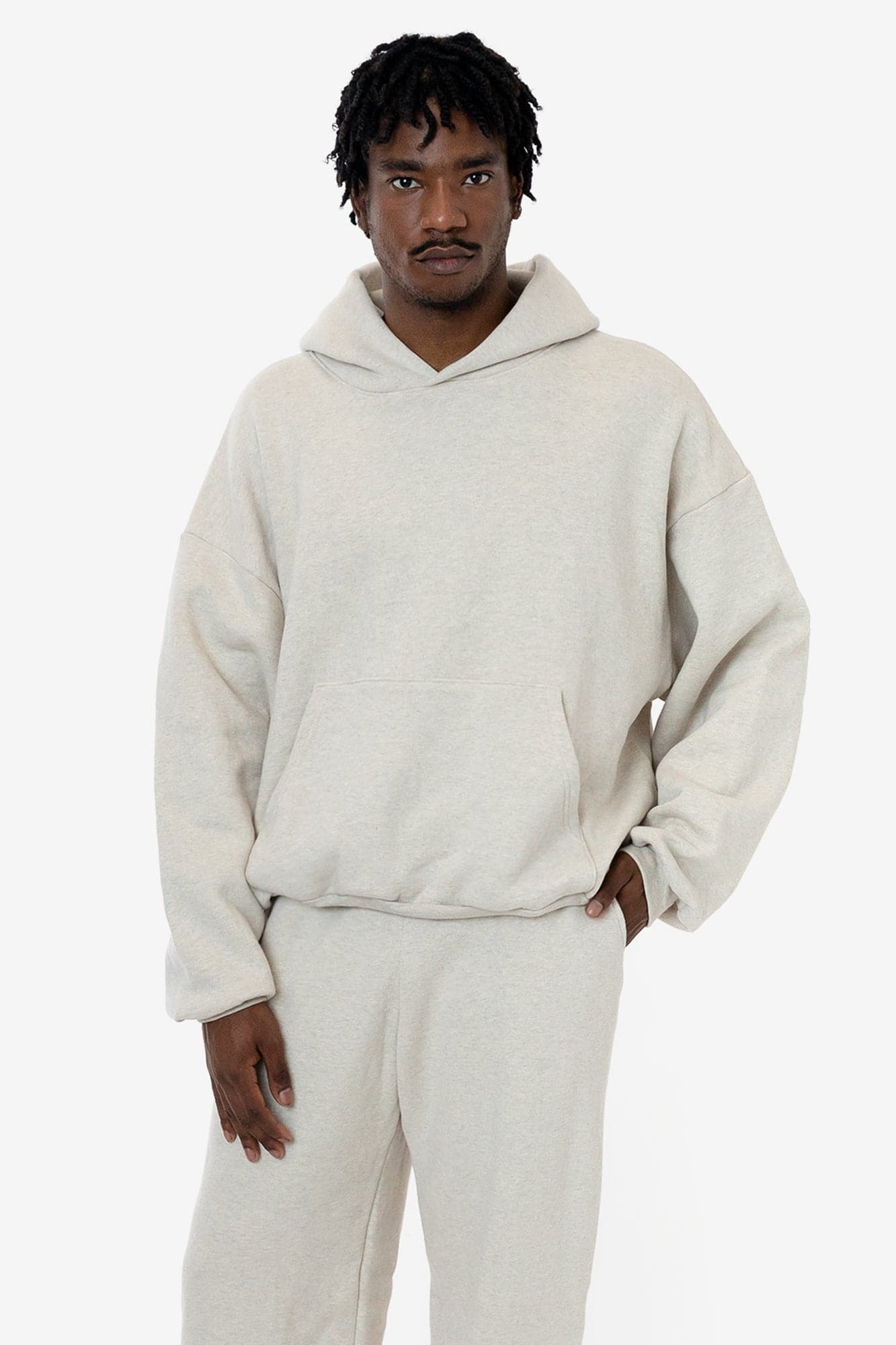 12oz Fleece Hoodie with Wide Hood