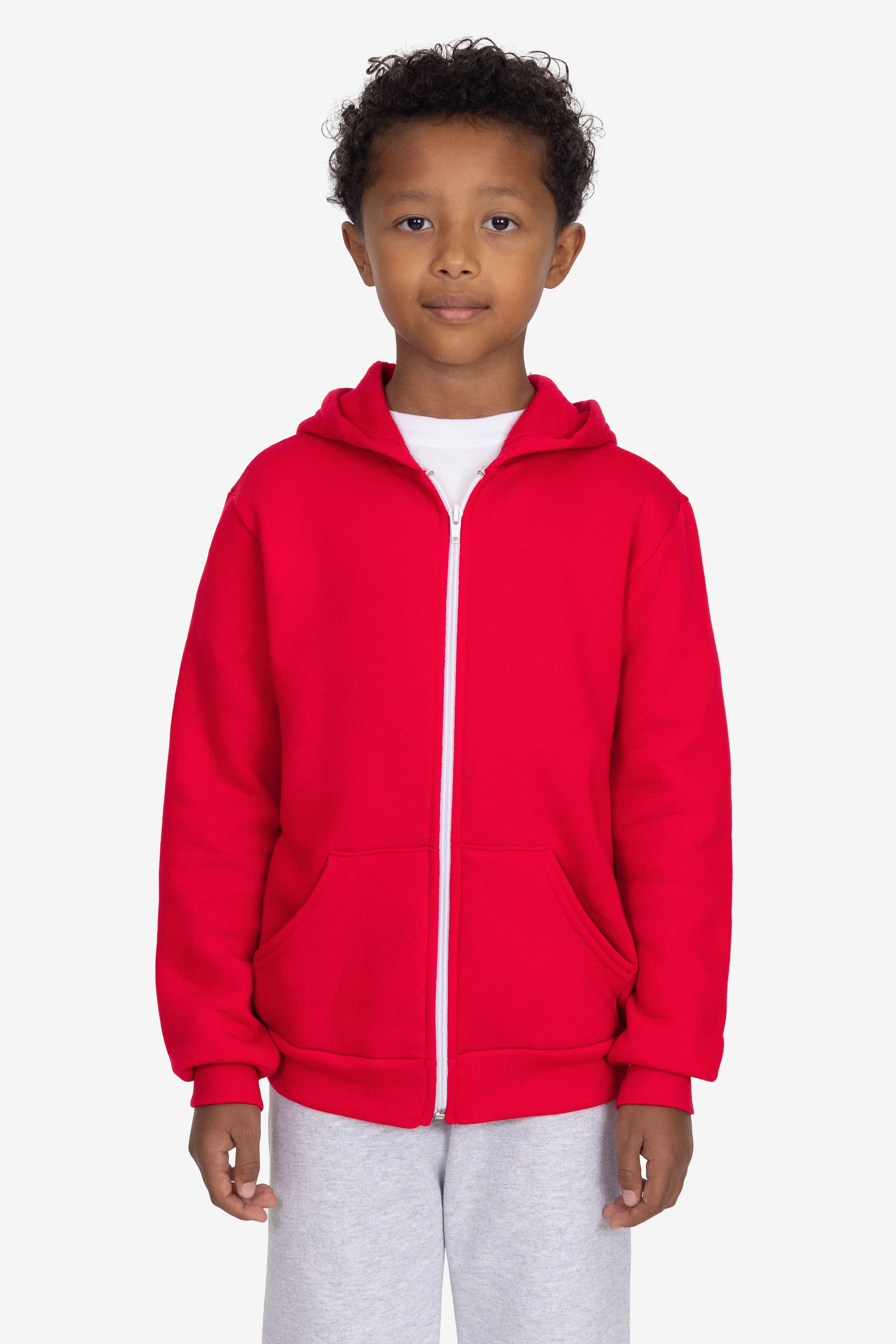 Kids' Poly-Cotton Zip Hoodie - Soft & Stylish