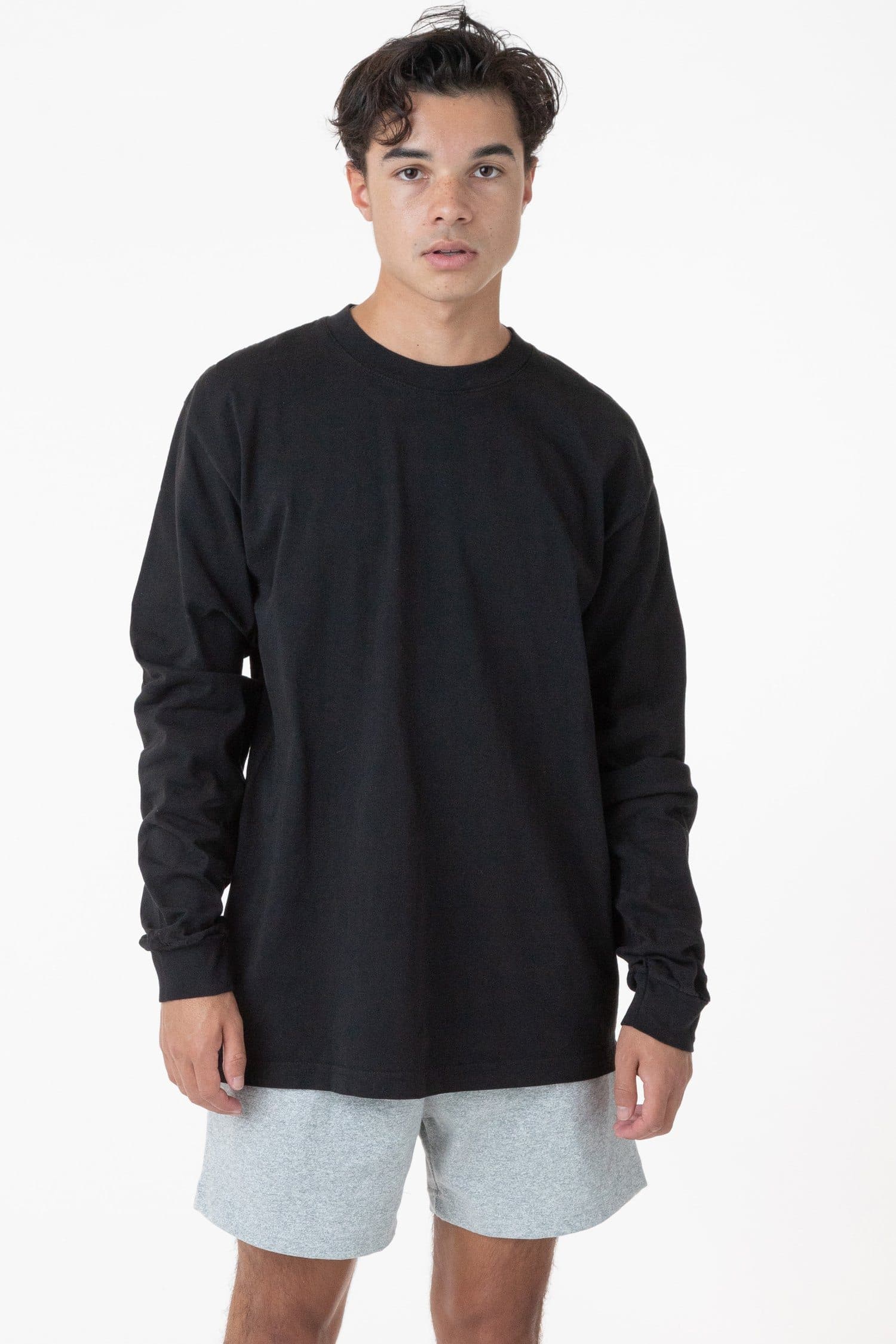 6.5oz Garment-Dyed Crewneck Tee – Long Sleeve Casual Wear