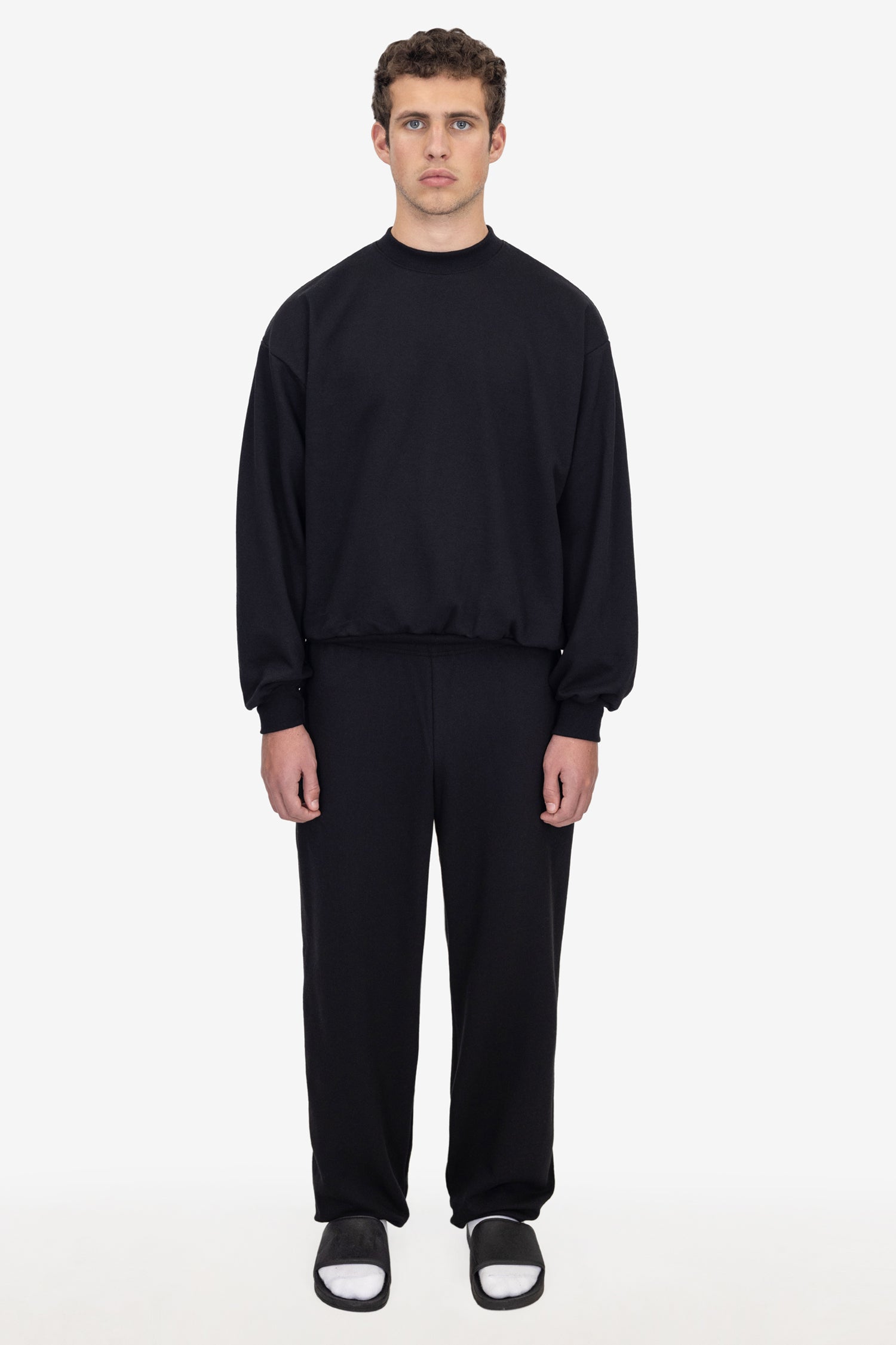 10oz Poly Cotton Fleece Sweatpants - Mid-Weight Fit