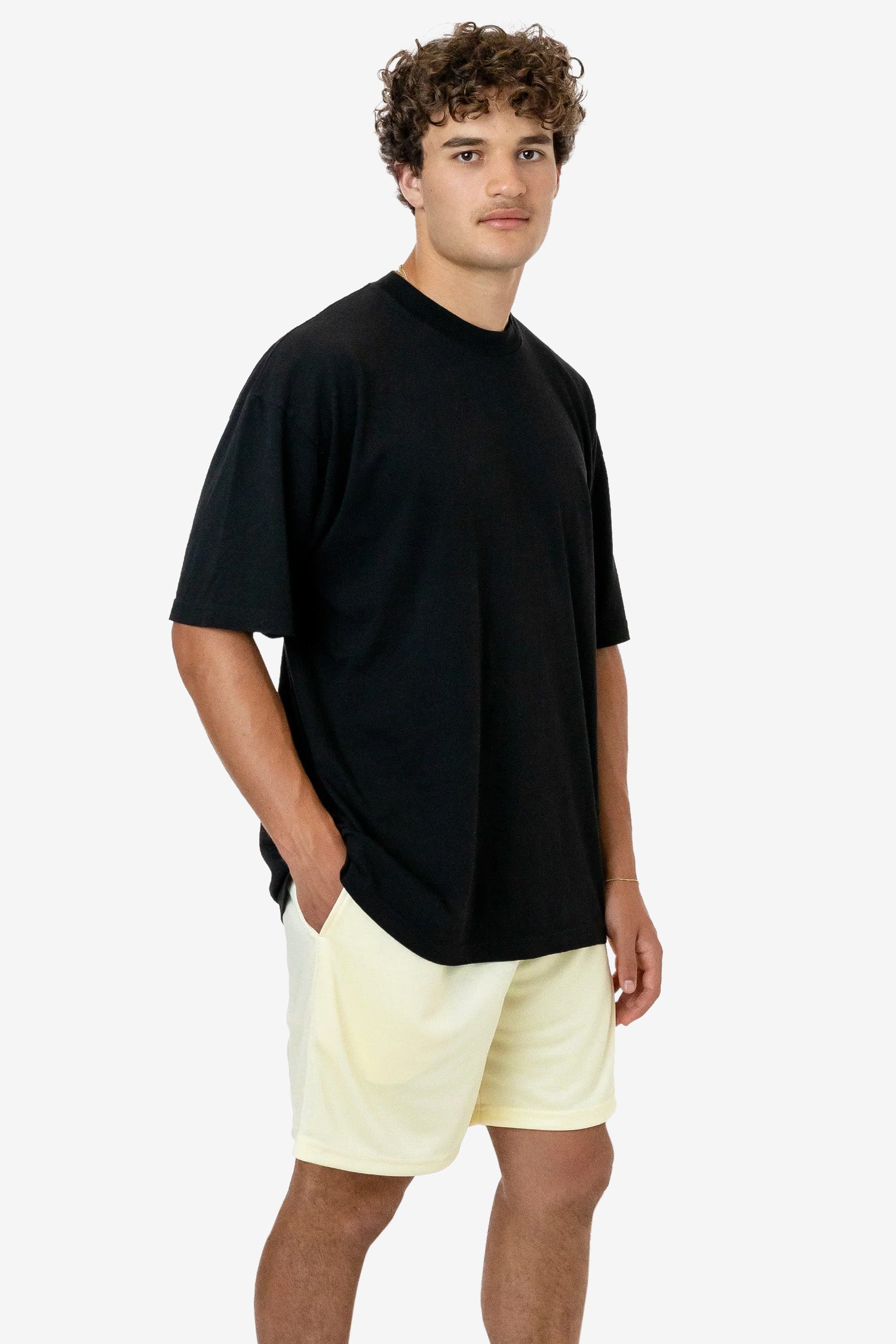 Poly Pique Mesh Mid-Length Athletic Shorts