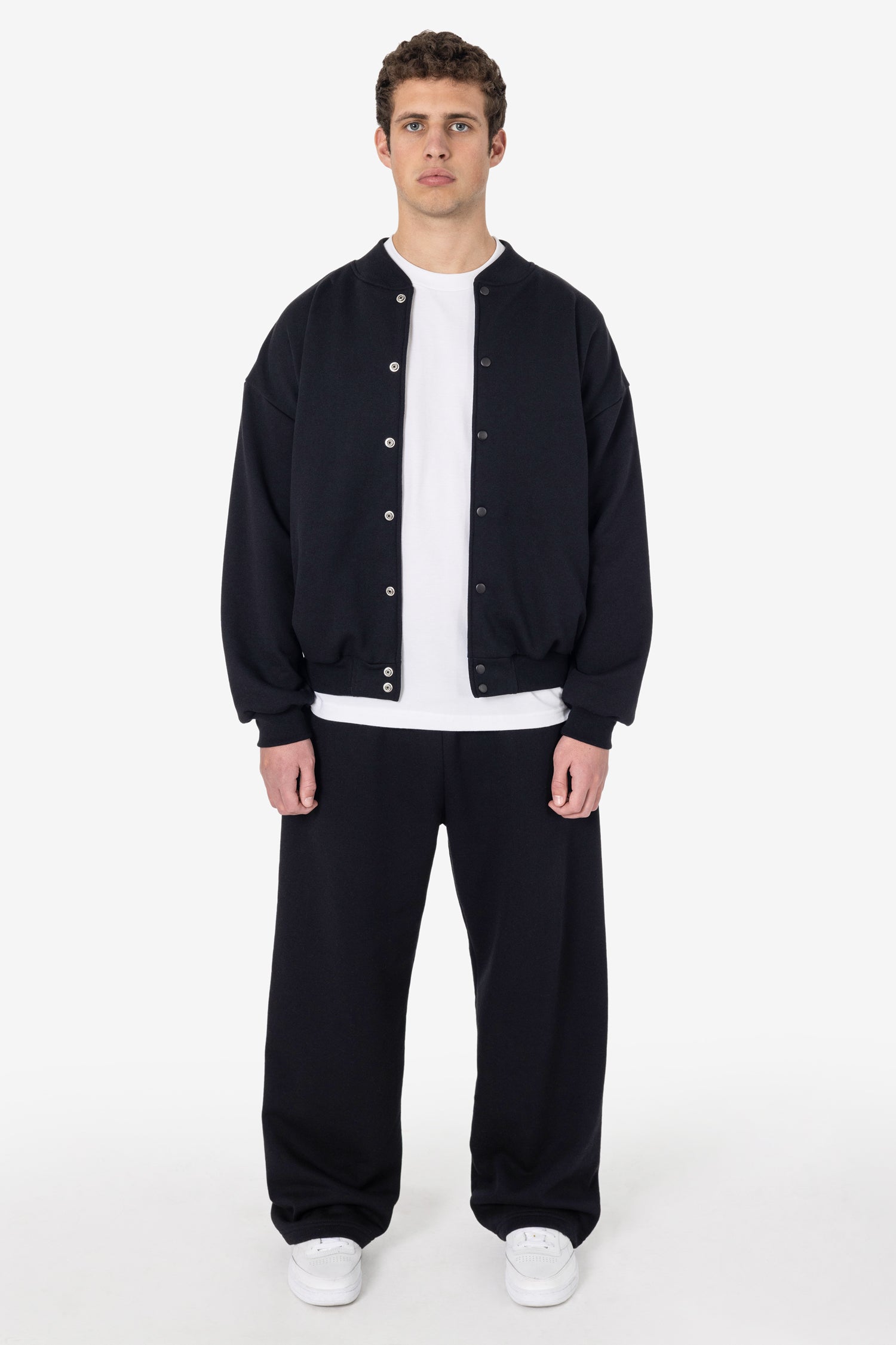 10oz Poly-Cotton Fleece Sweatpants - Mid-Weight, Open Bottom