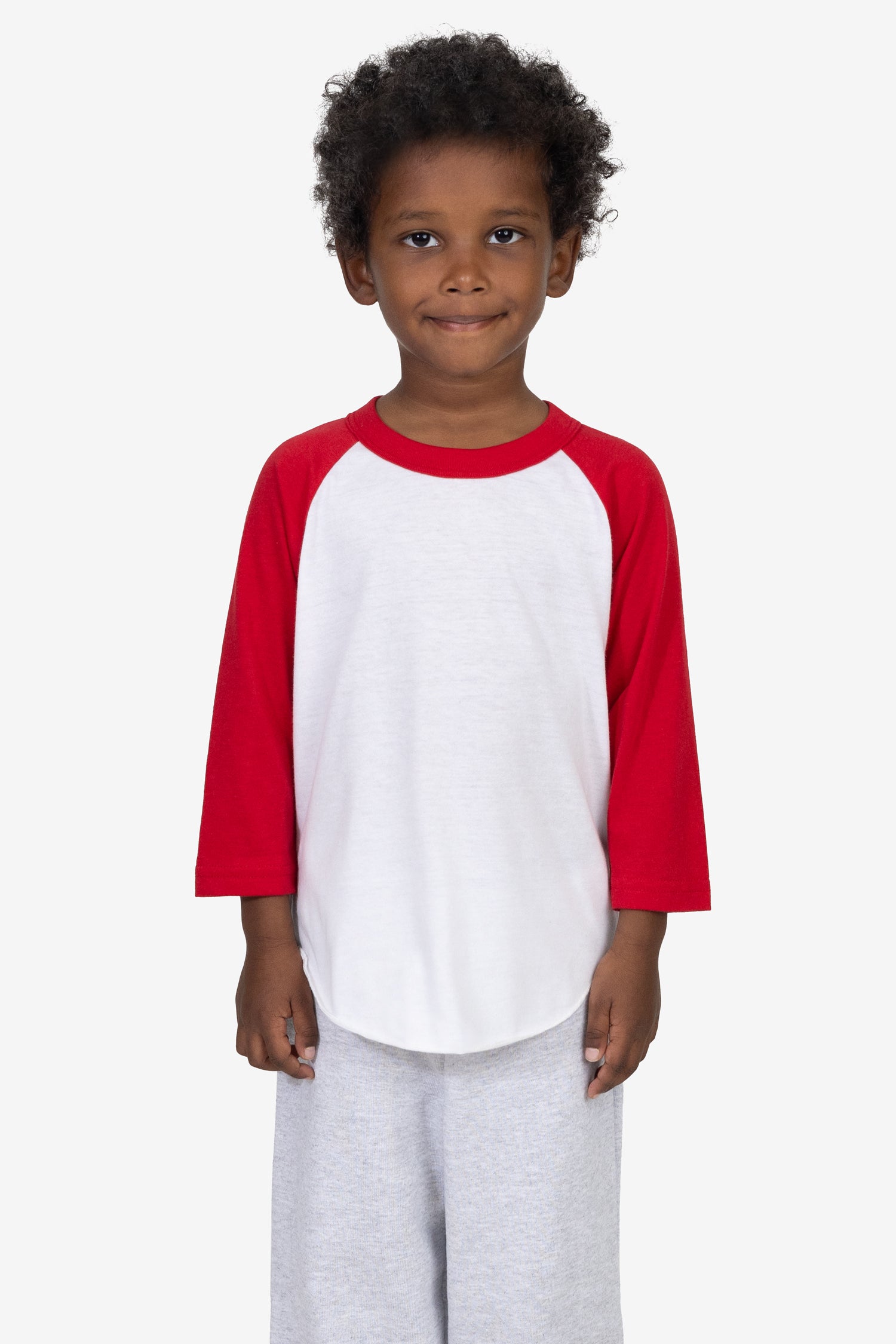 Toddler 3/4 Sleeve Raglan Tee - Soft Poly Cotton Blend