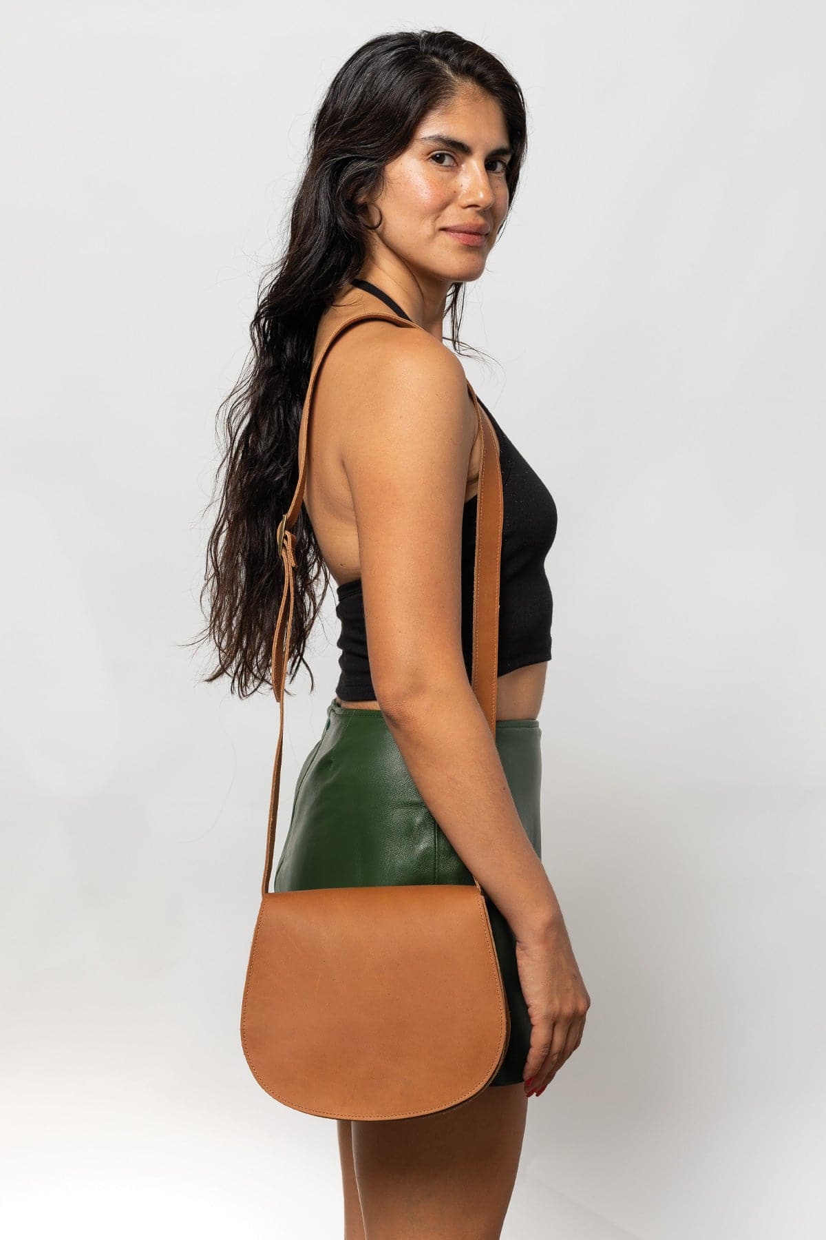 Classic Leather Saddle Bag - RLH3453