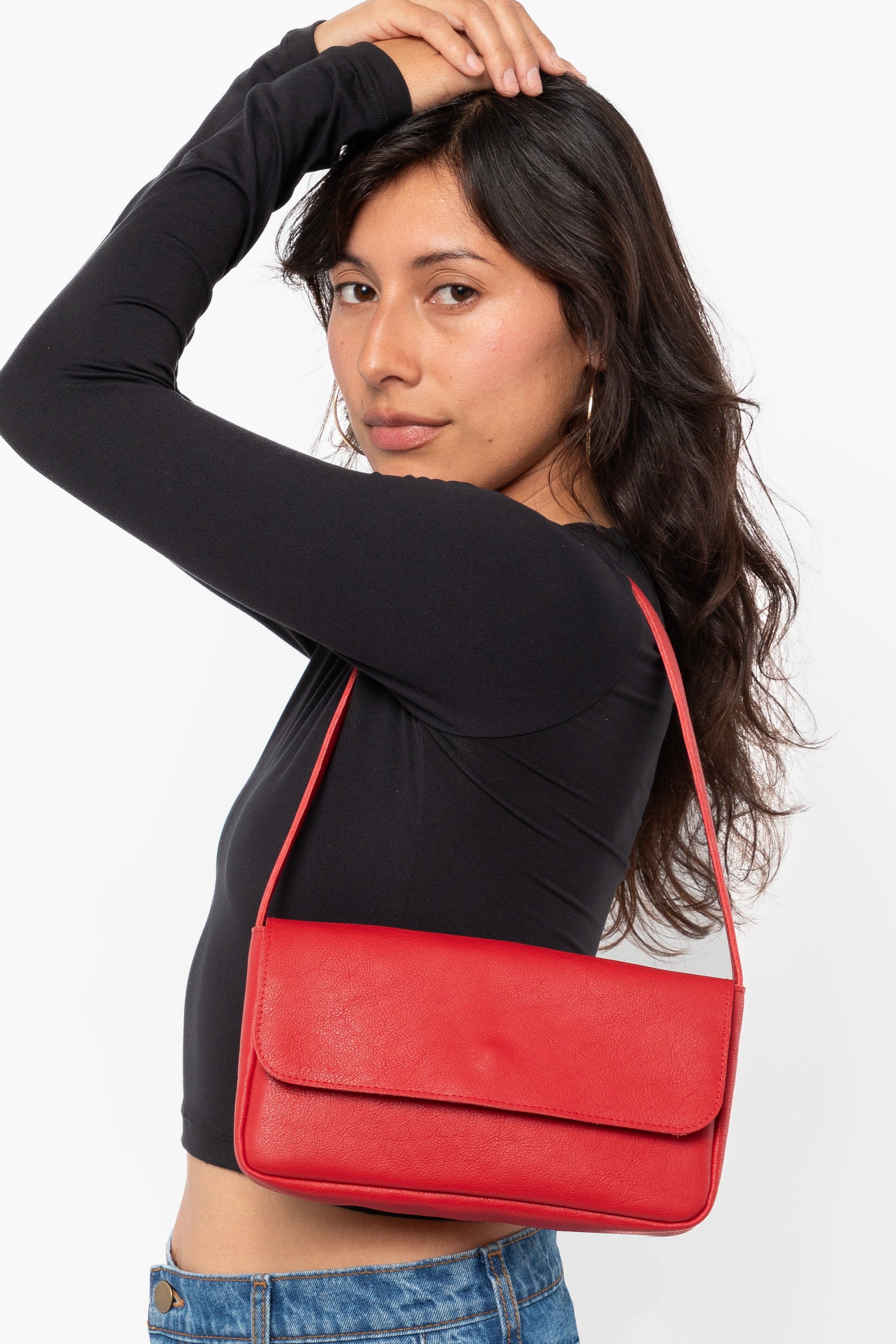 Classic Leather Shoulder Bag by RLH3431