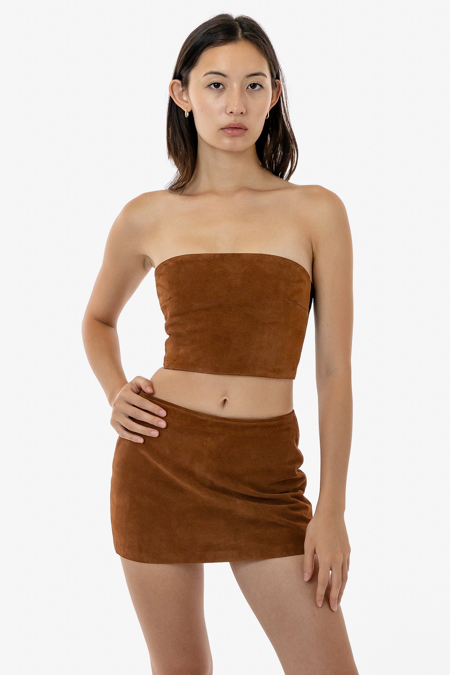 RLH739 Suede Skort - Mini Style