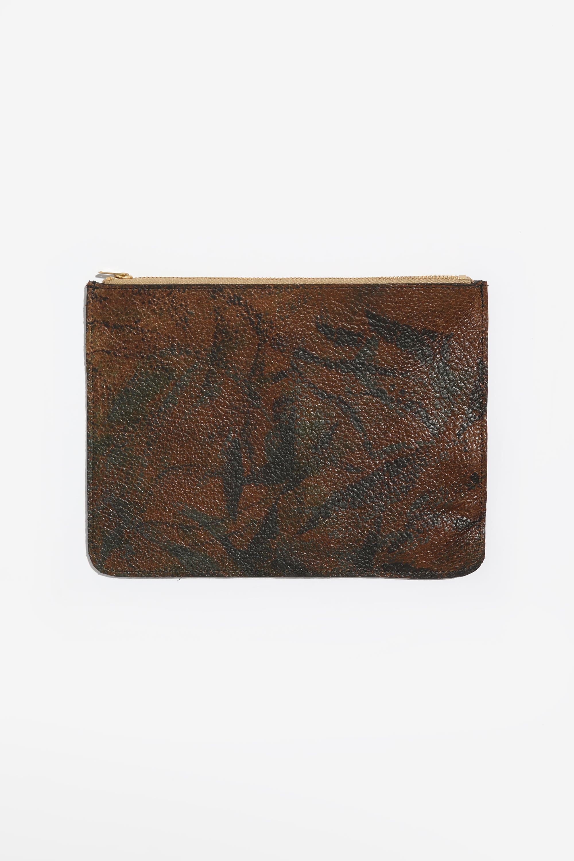 Compact Leather Zip Pouch for Essentials