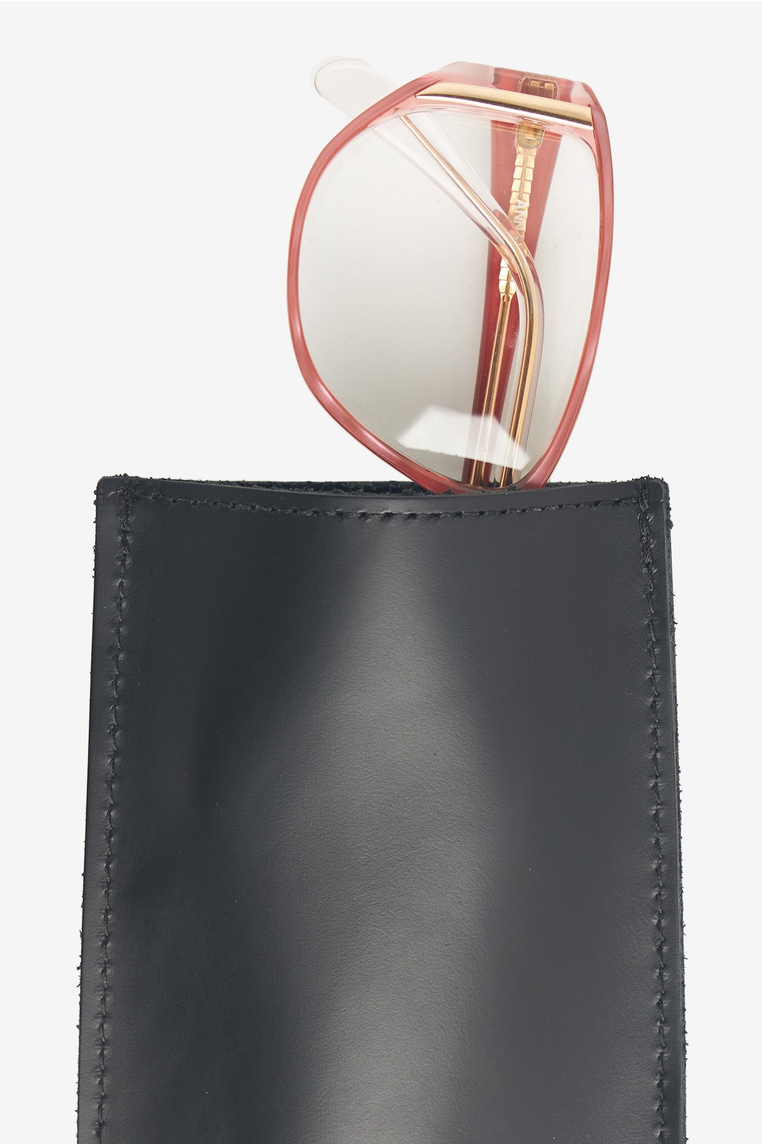 Premium RLH3475 Leather Eyeglass Case