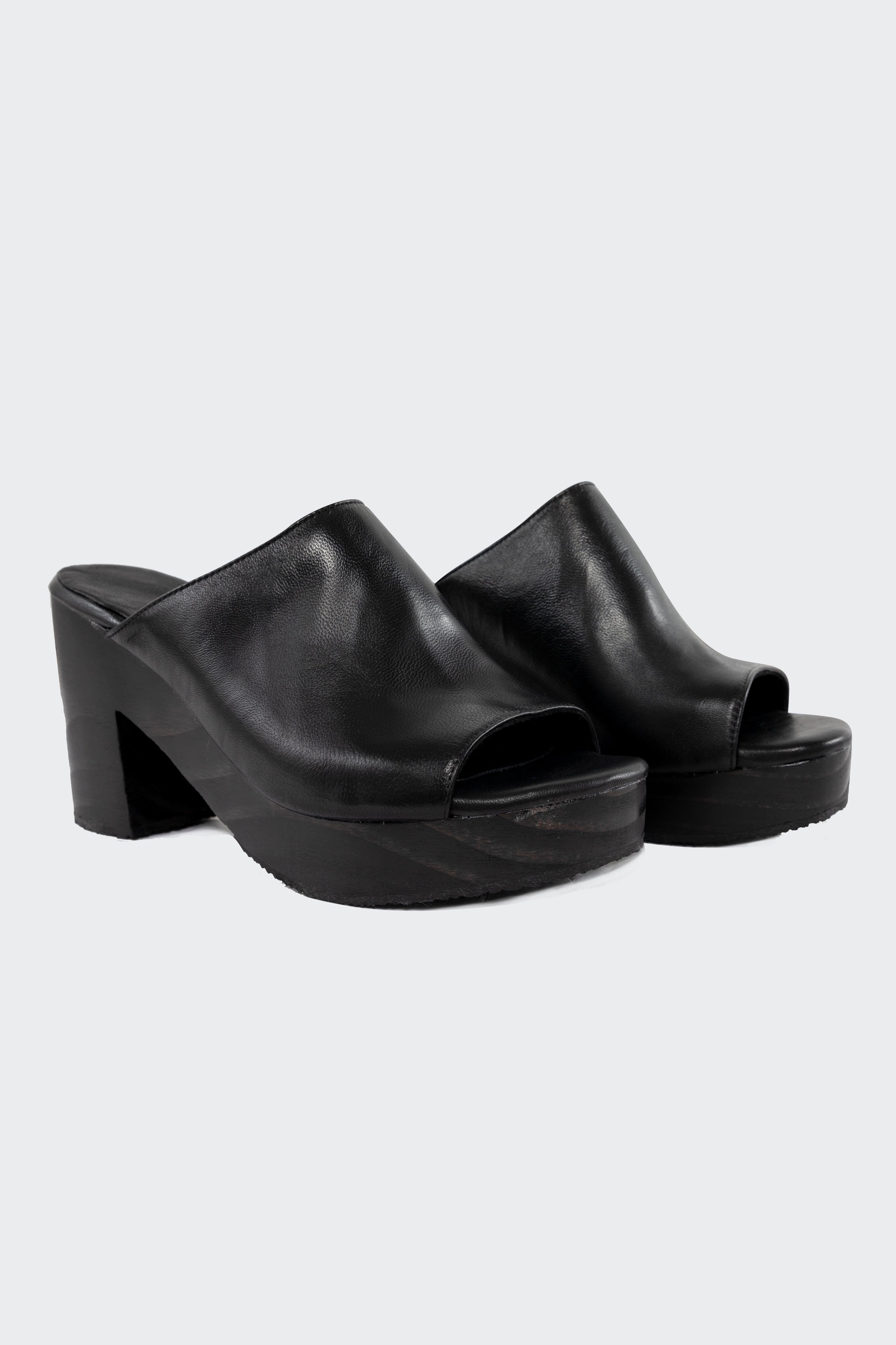 Leather Platform Mules by Woods & Dune