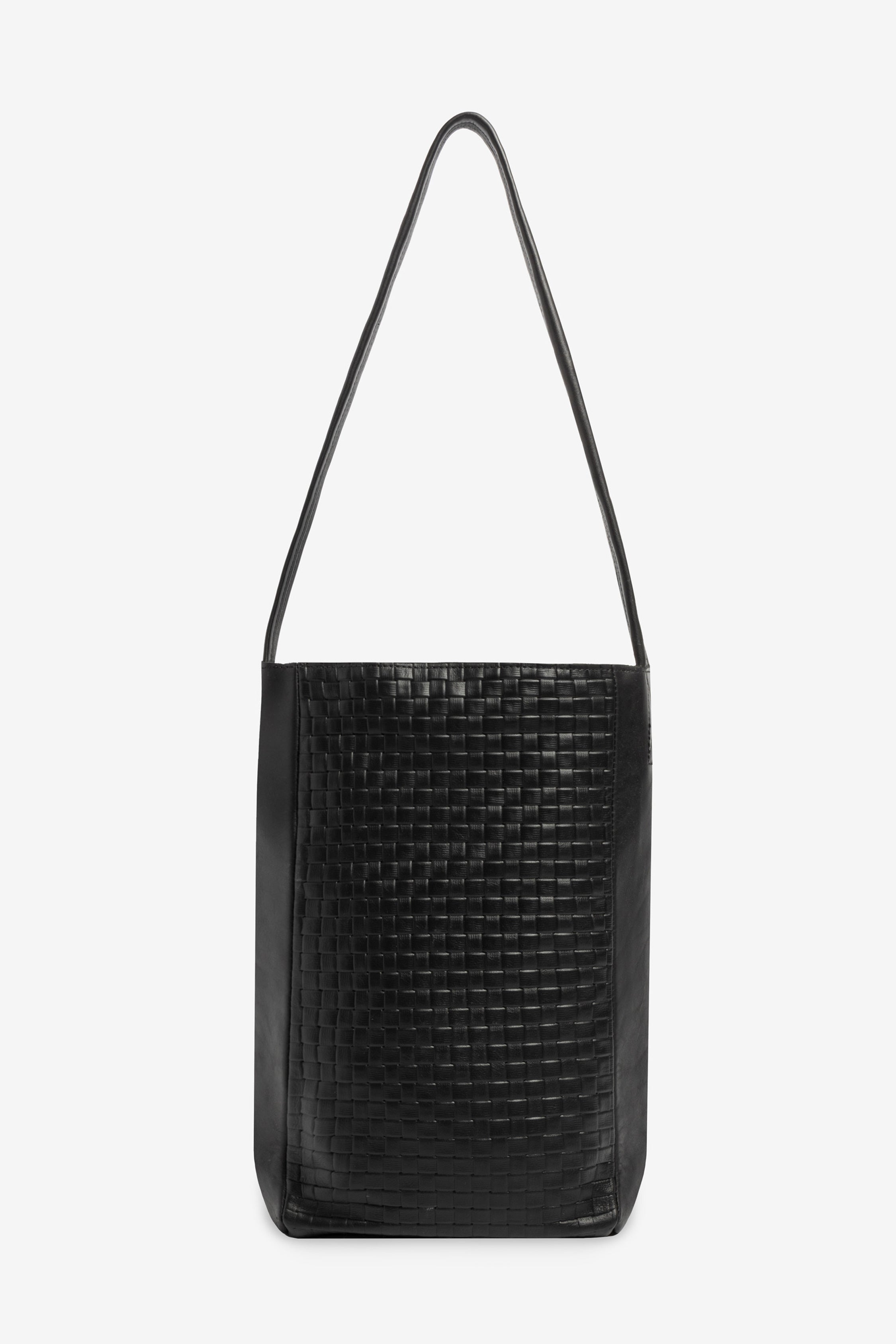 Slim Woven Leather Tote Bag - RLH3482