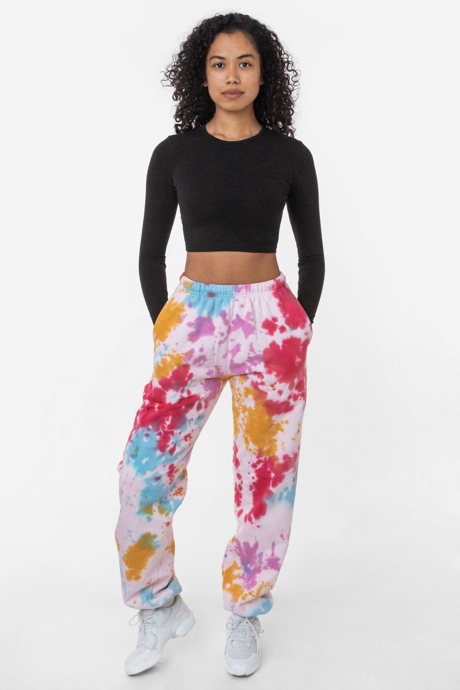 Tie Dye High Waist Sweatpants - CF394TD