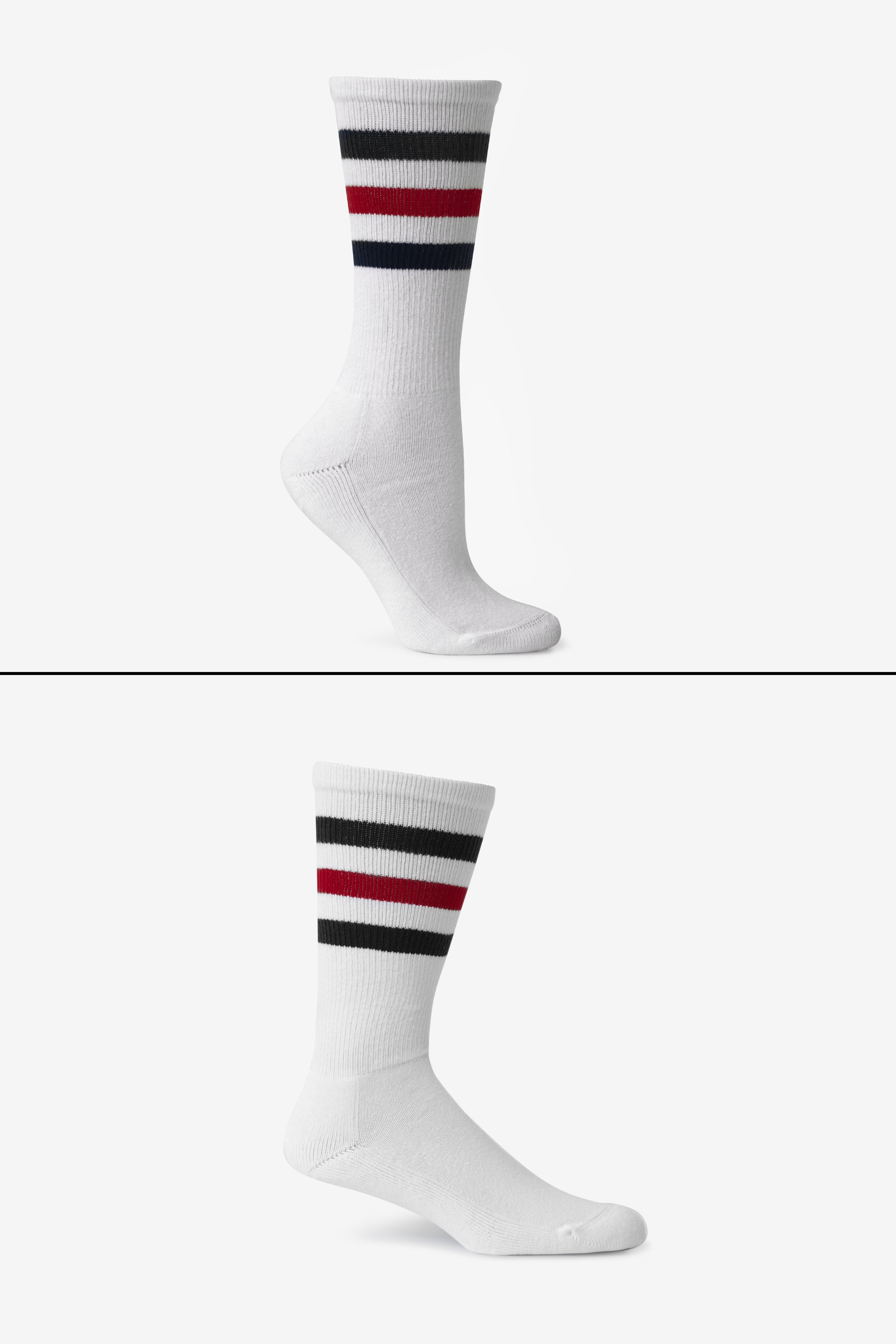 Unisex 3-Stripe Calf Socks - Comfort & Style