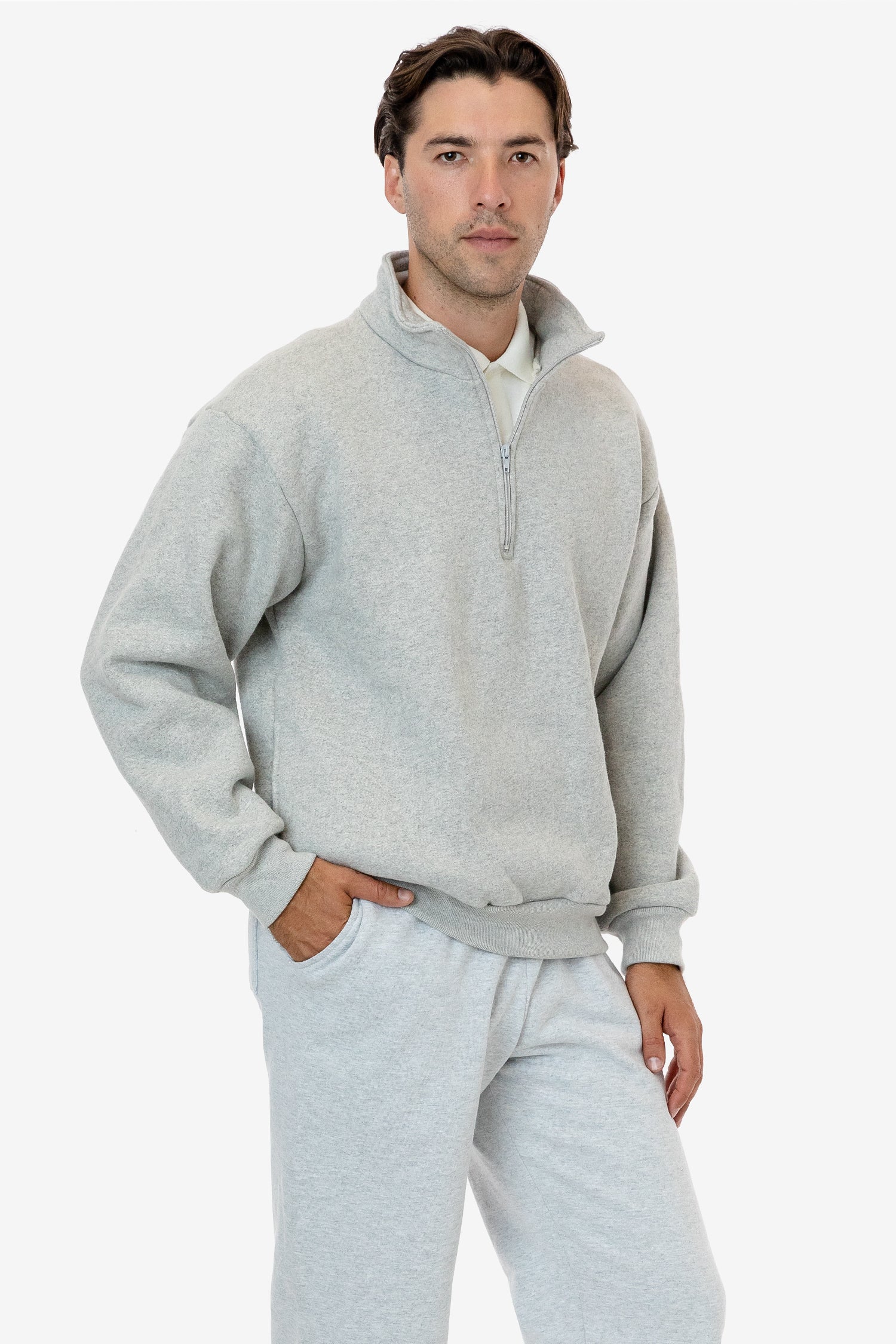 Unisex Heavy Fleece Half-Zip Pullover – Warm & Cozy