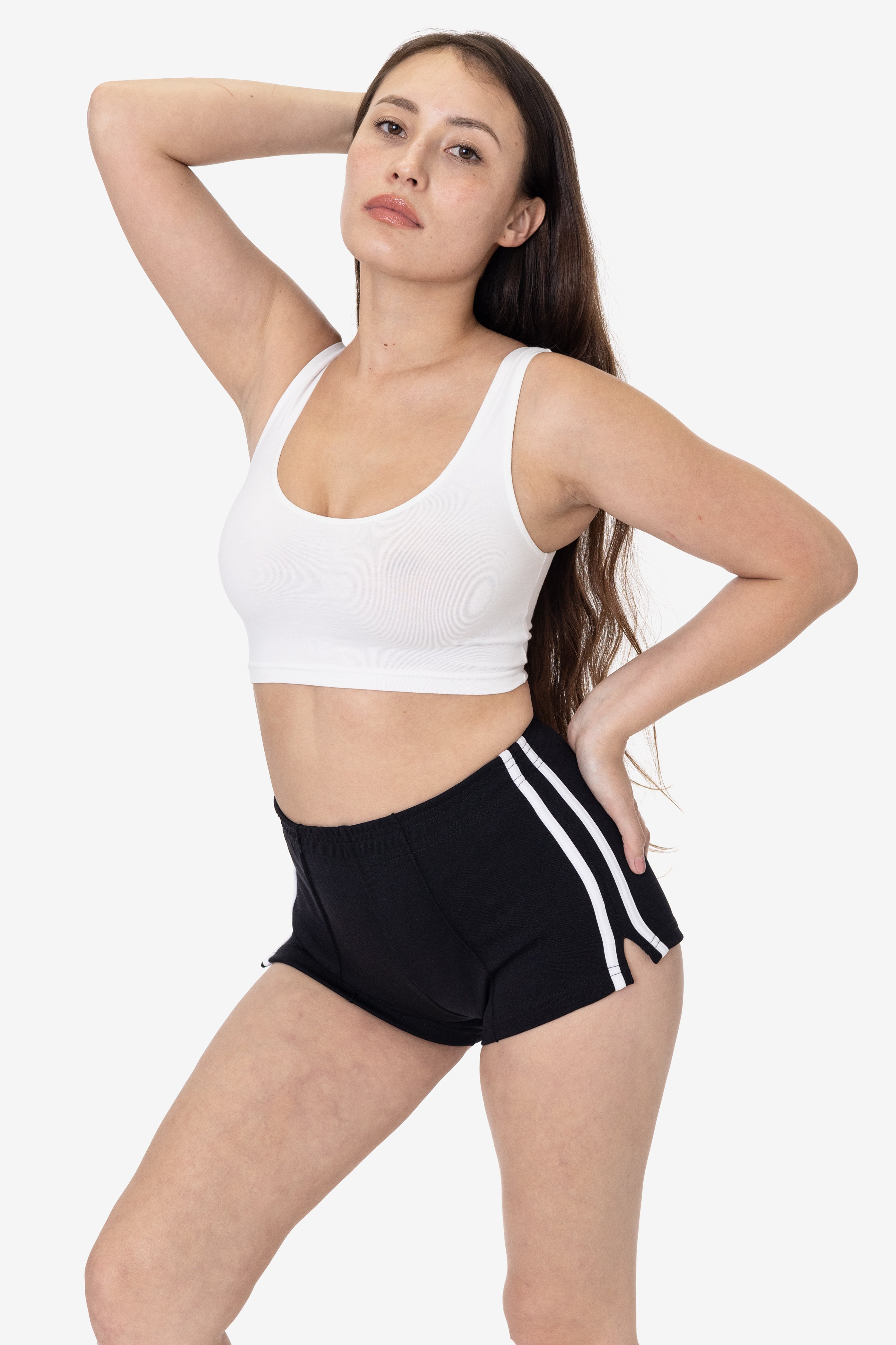 RNI3001 Cheerleading Nylon Stripe Shorts
