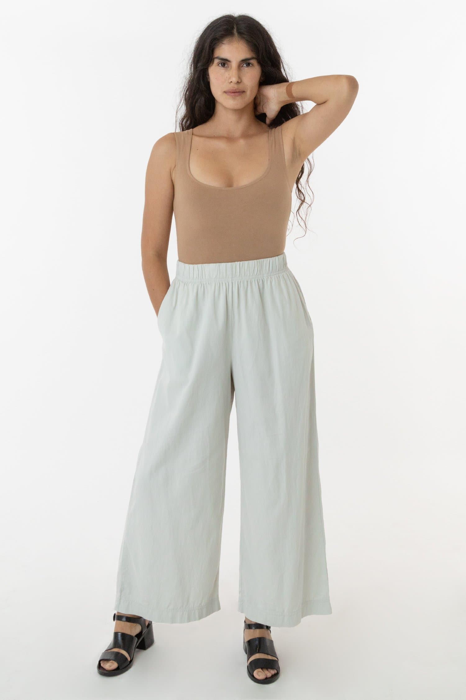 Men's Cotton Twill Wide-Leg Pants