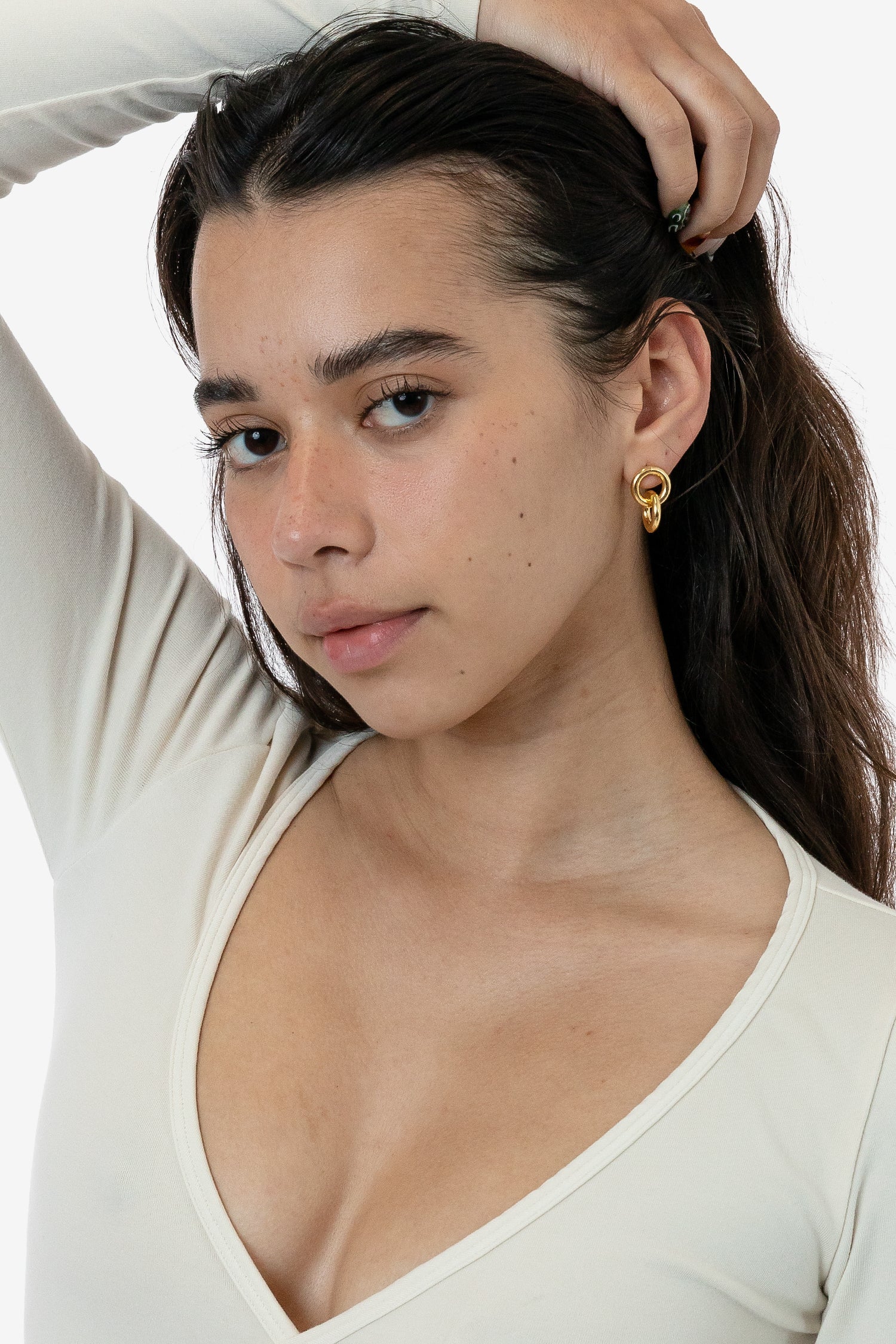 Double Tube Hoop Earrings - Round Gold & Silver Styles