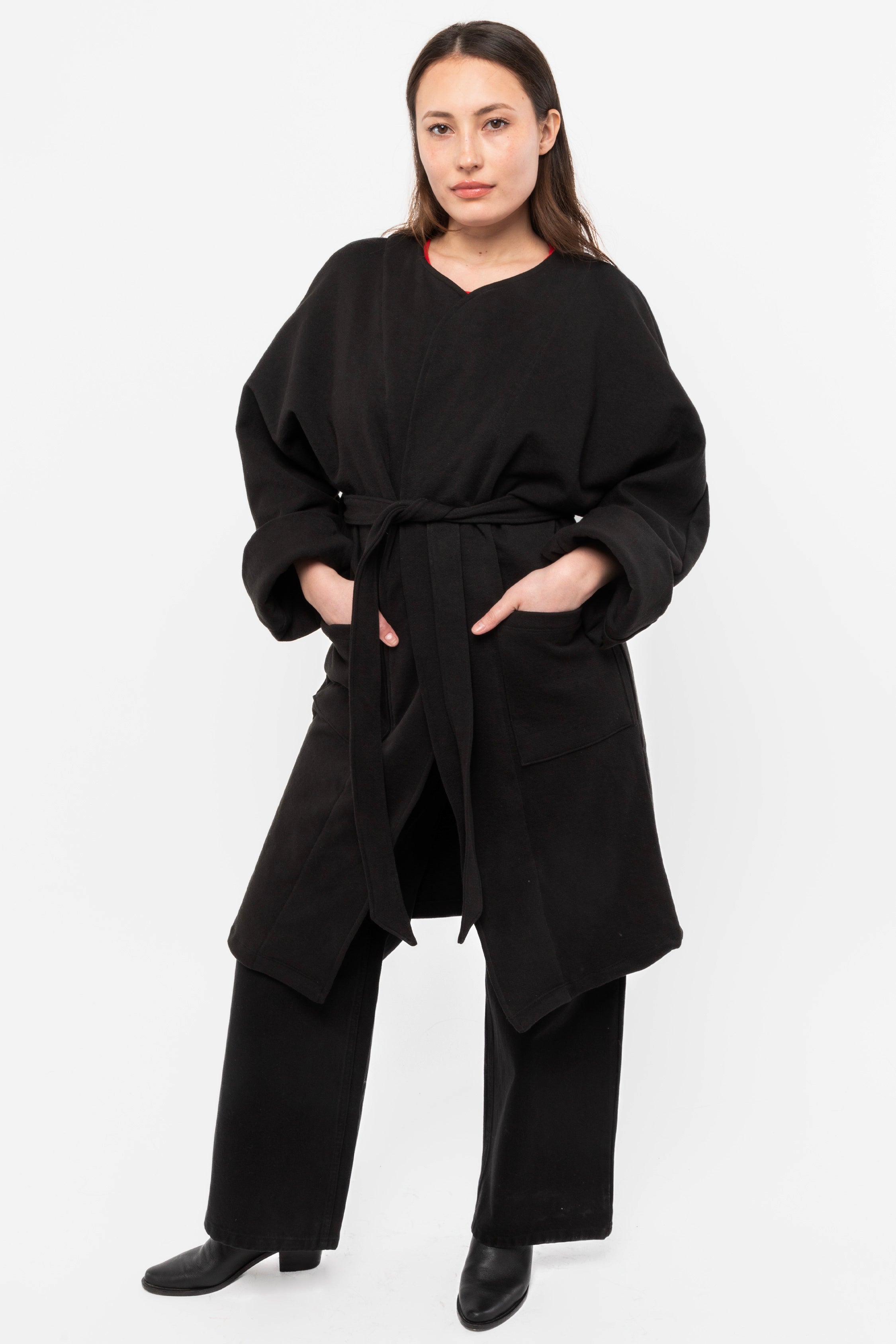 Heavy Fleece Wrap Coat - HF50GD Warm Winter Style