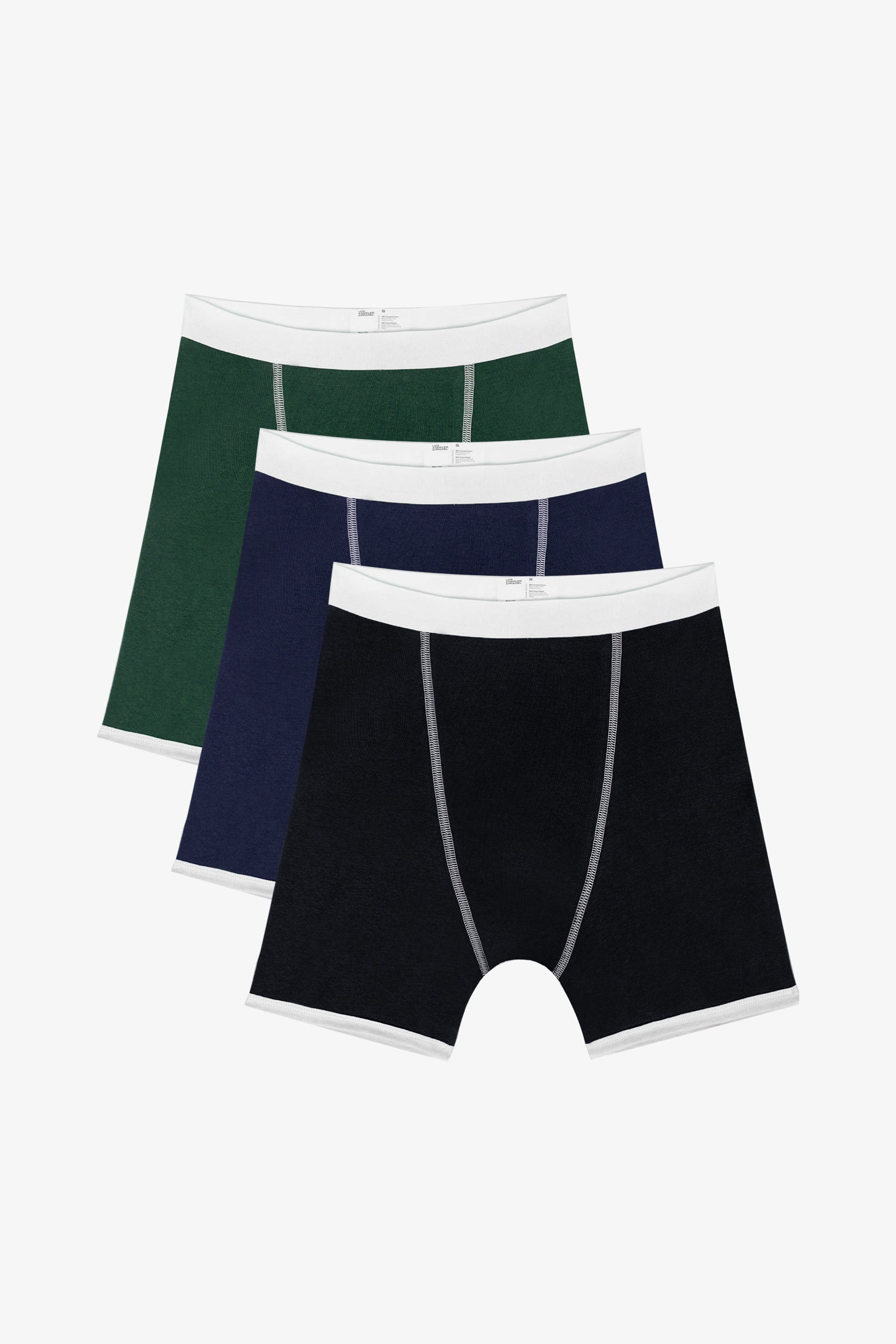 Men's 3-Pack Baby Rib Boxer Briefs