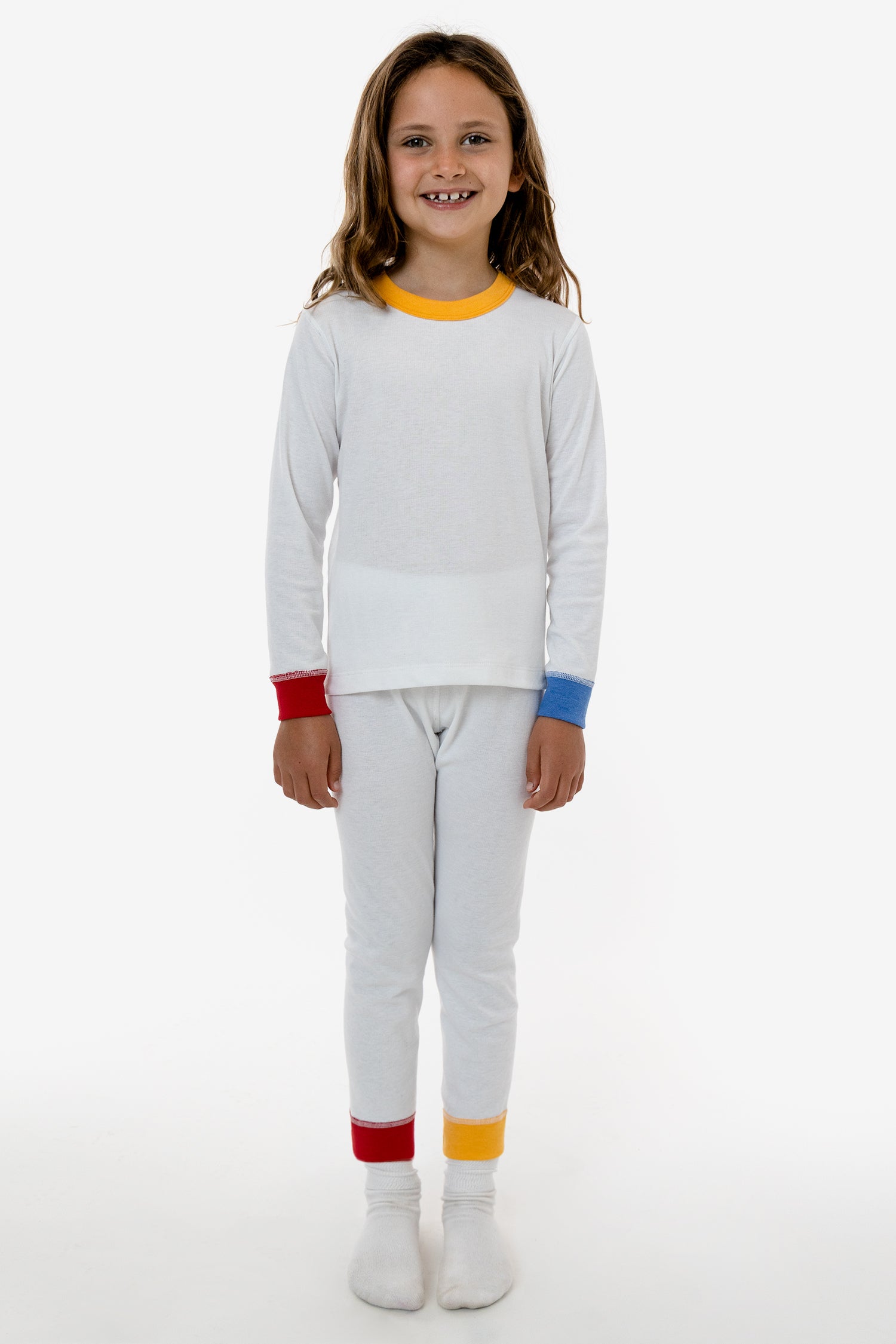 Kids' Ribbed Long Sleeve 50/50 Shirt