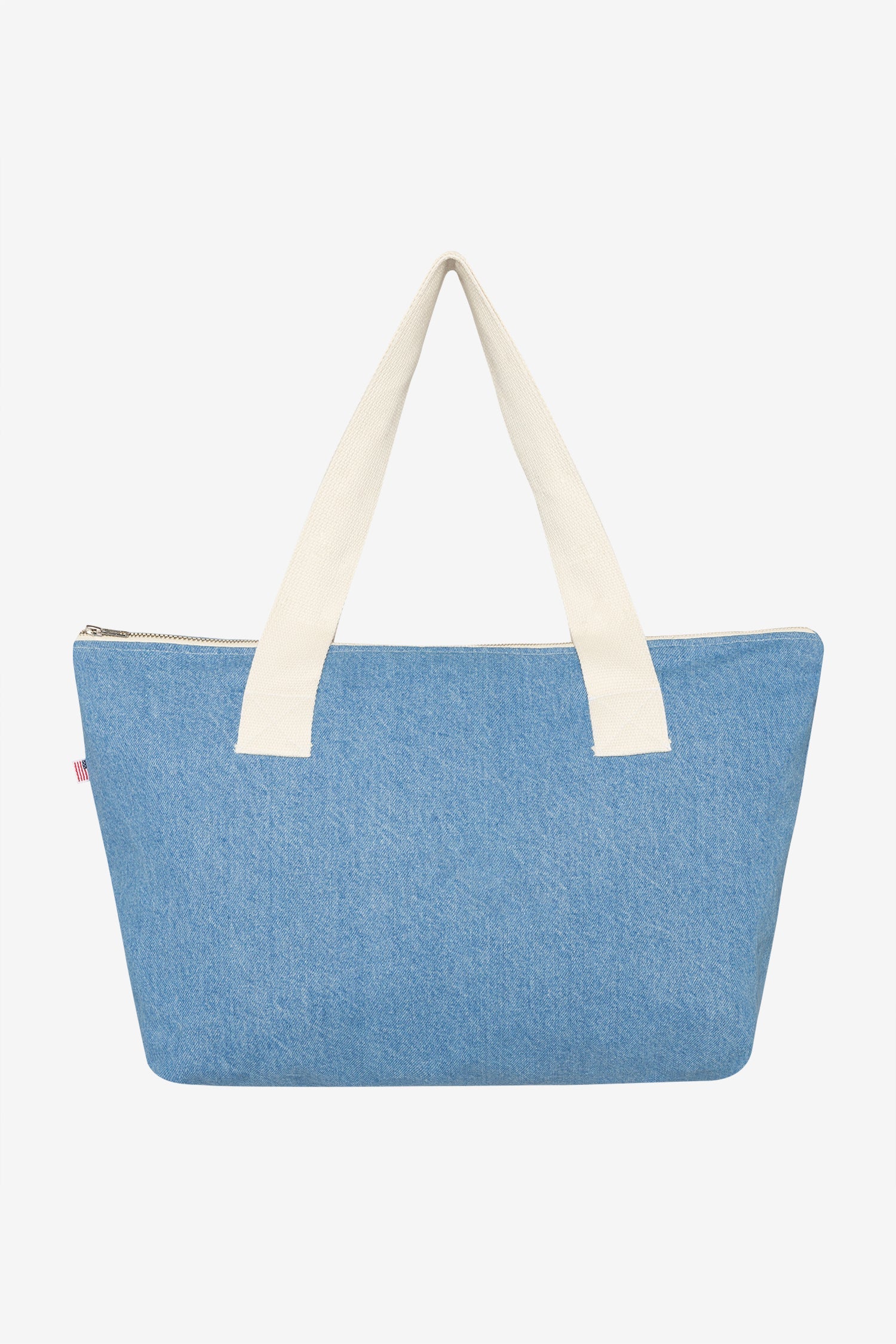 WD06 Denim Zip Tote Bag for Everyday Use