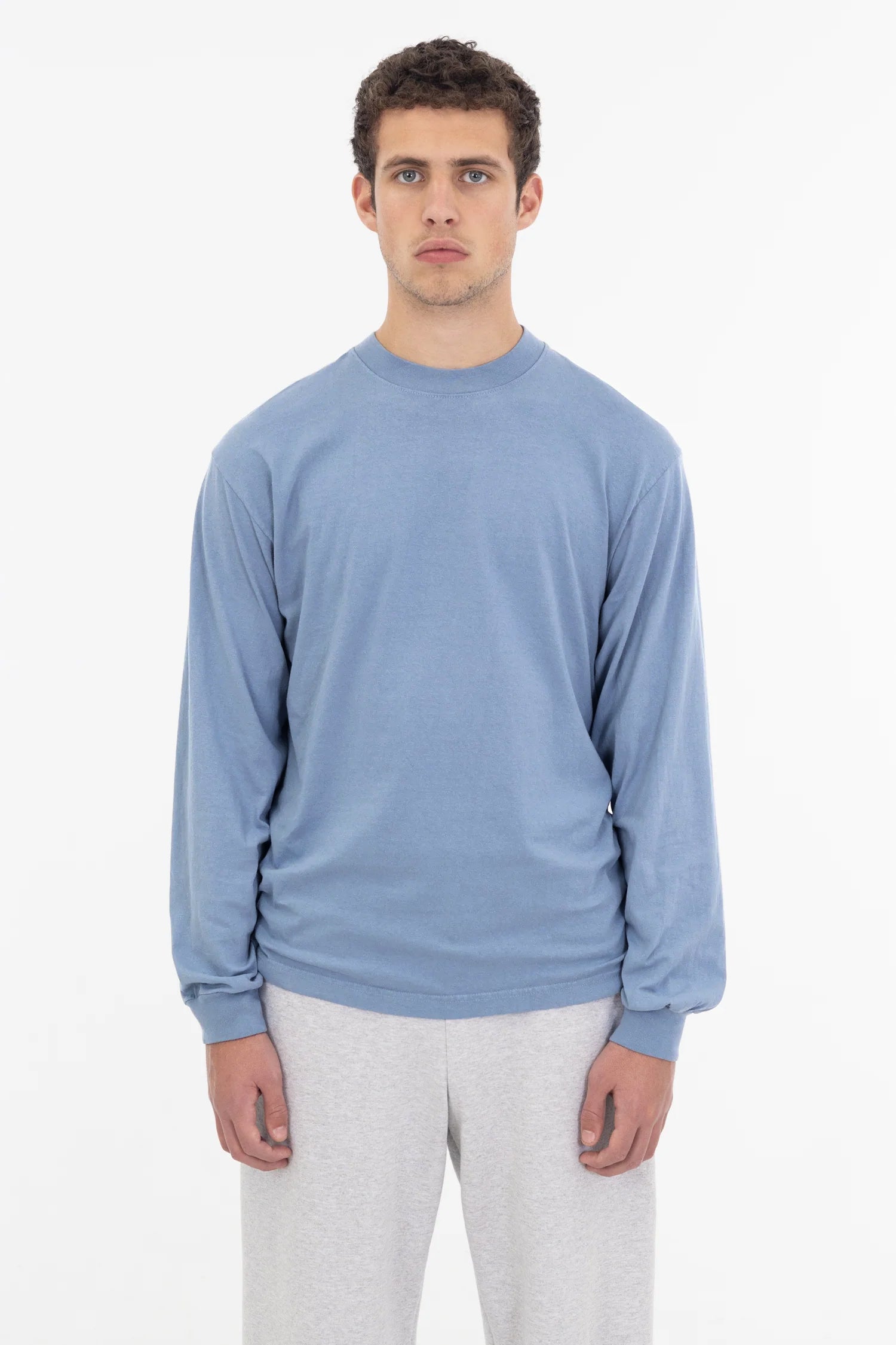 6.5oz Garment-Dyed Long Sleeve Crewneck Tee