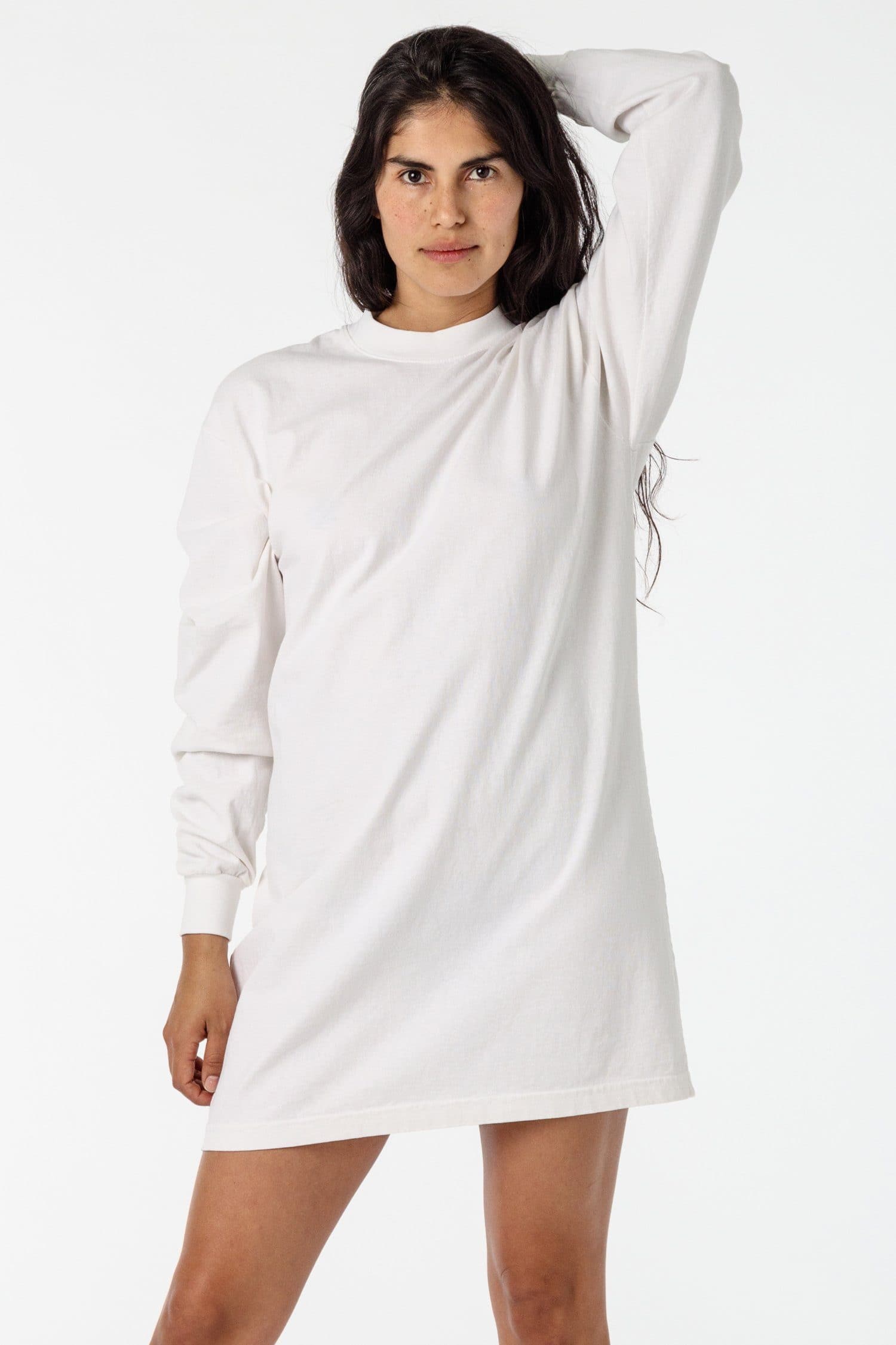 1837GD Mockneck Long Sleeve Dress - Garment Dyed