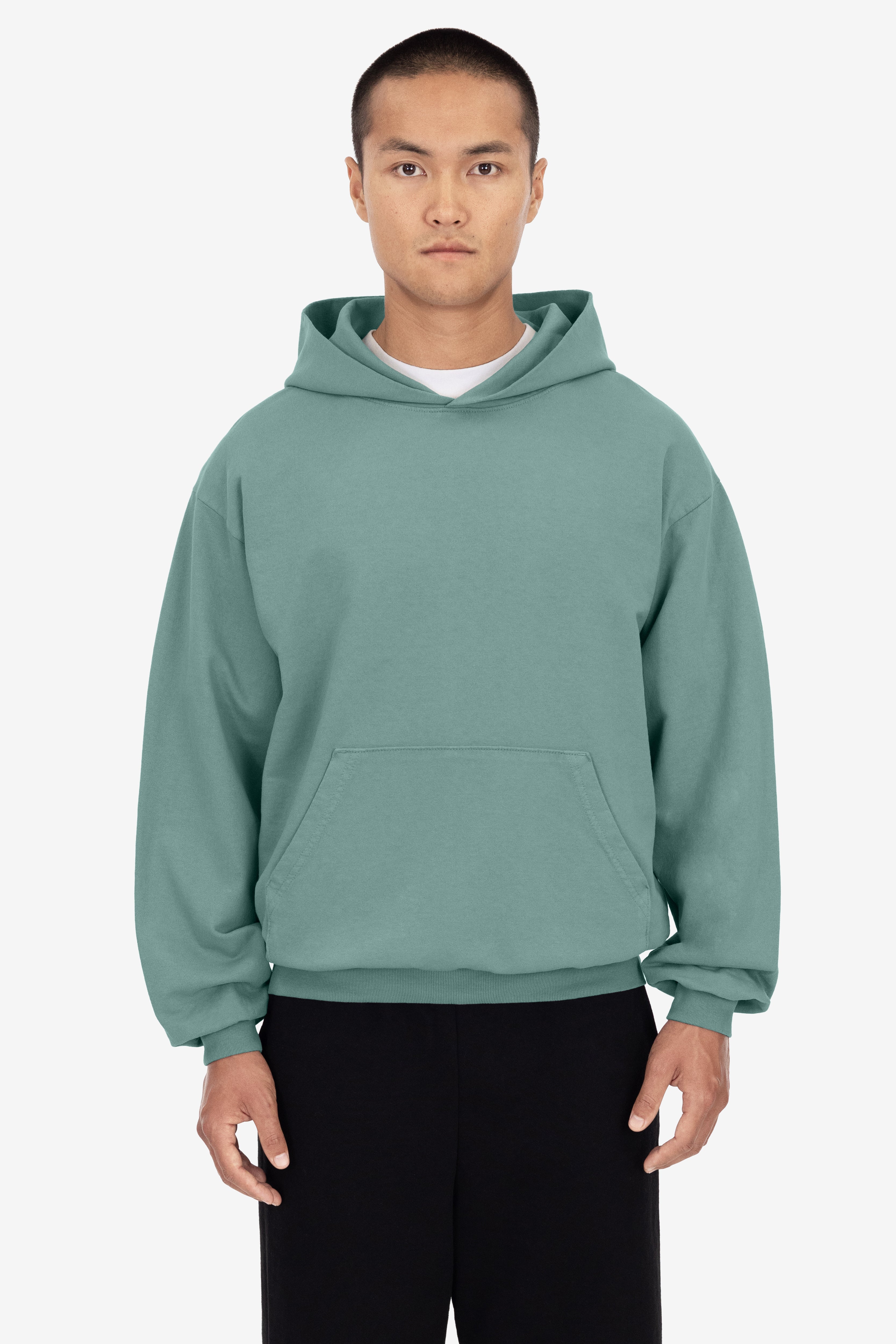 French Terry Hoodie - Long Sleeve Garment Dyed Pullover
