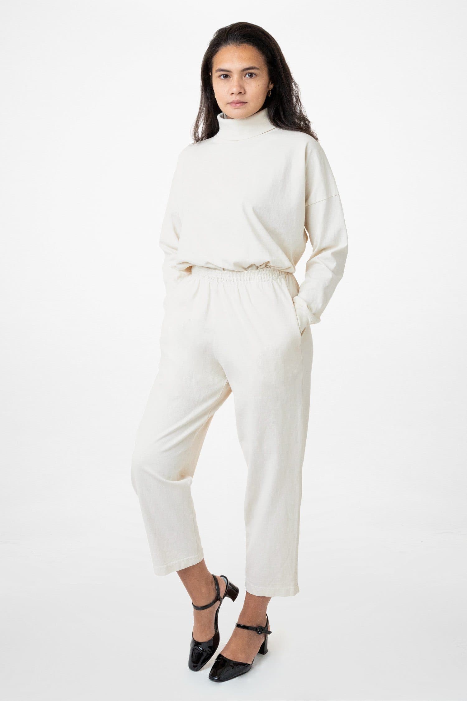 Garment-Dyed Jersey Casual Pants - Heavyweight