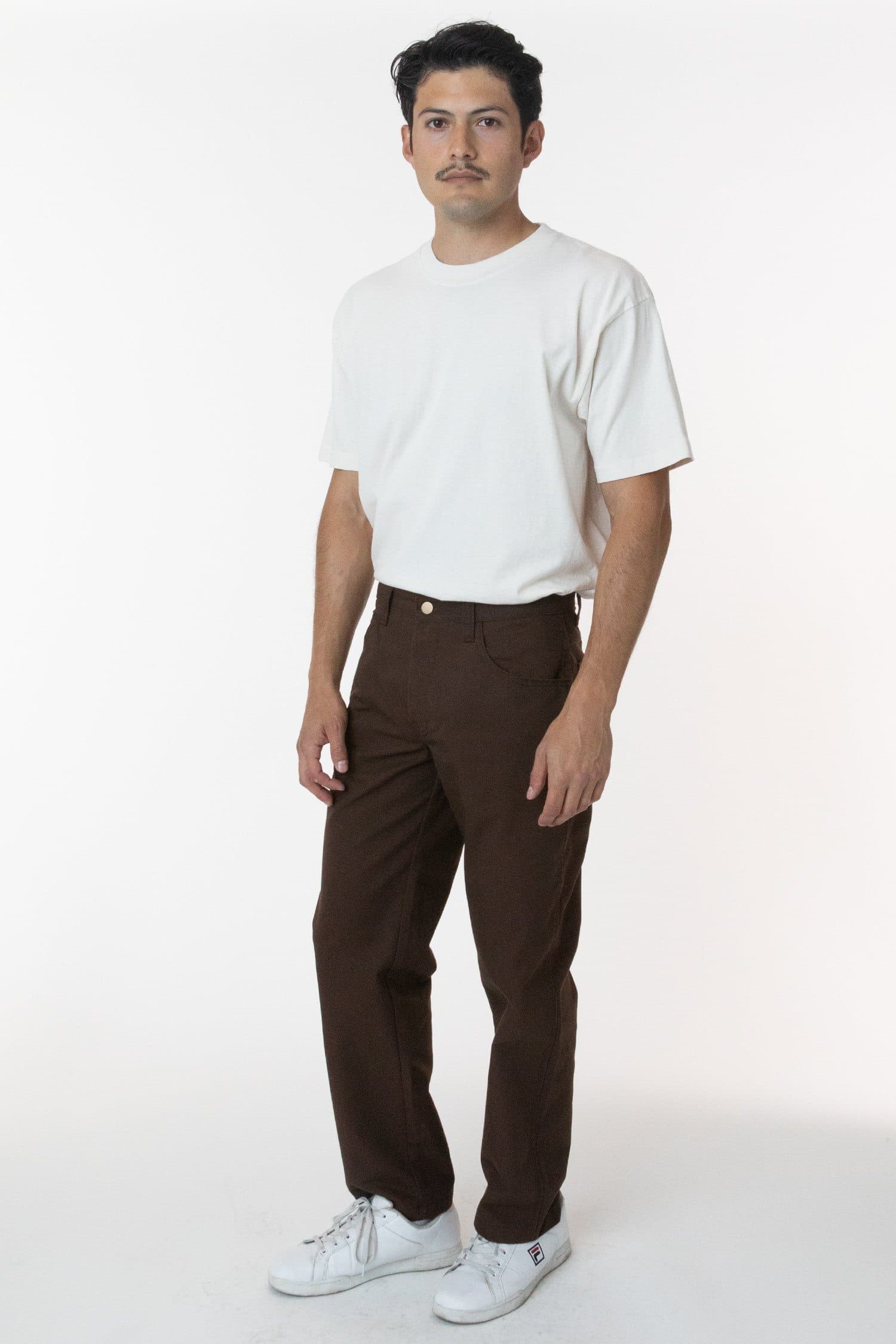 Brown Twill Work Pants for Professionals