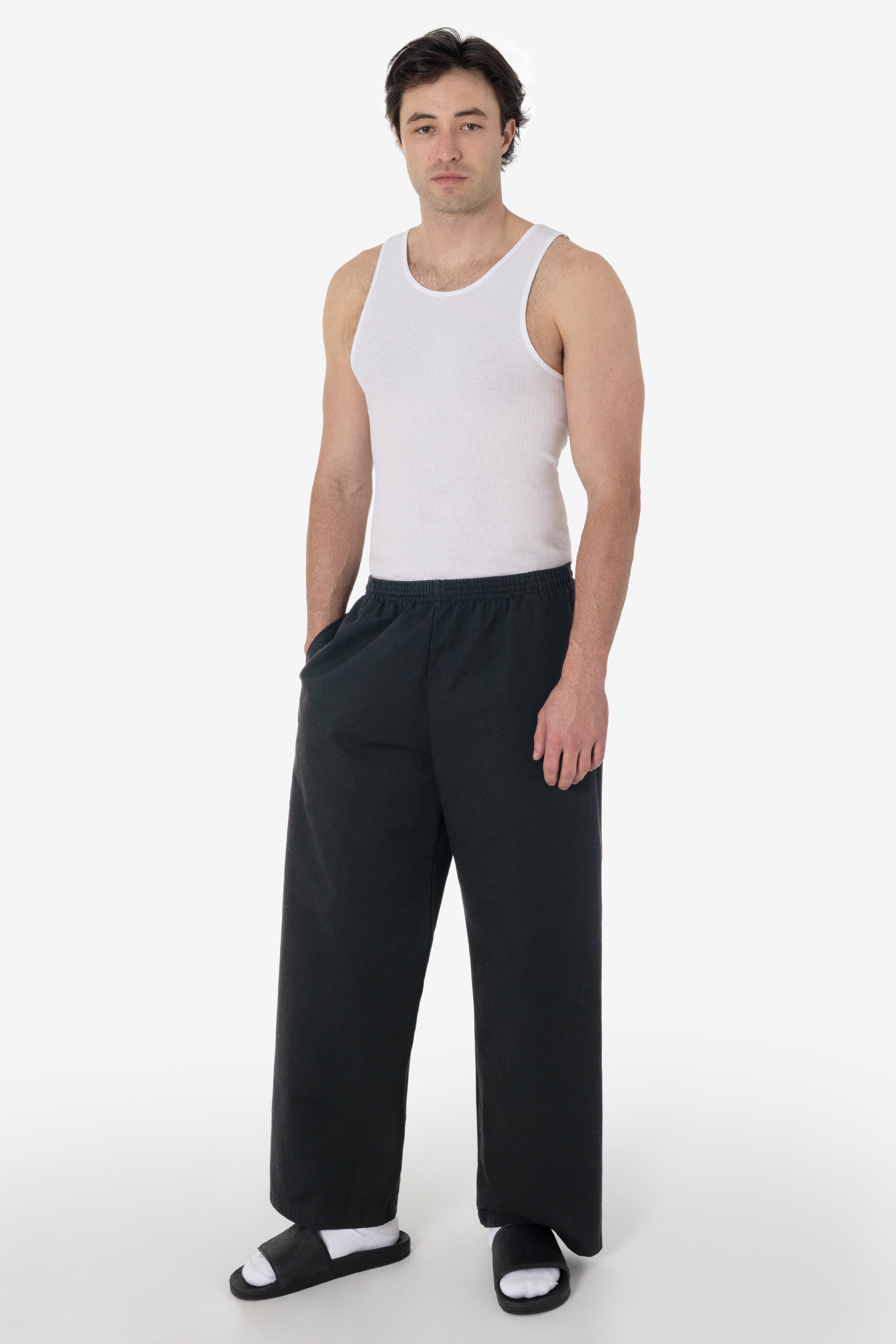 Heavy Fleece Wide-Leg Sweatpants for Comfort