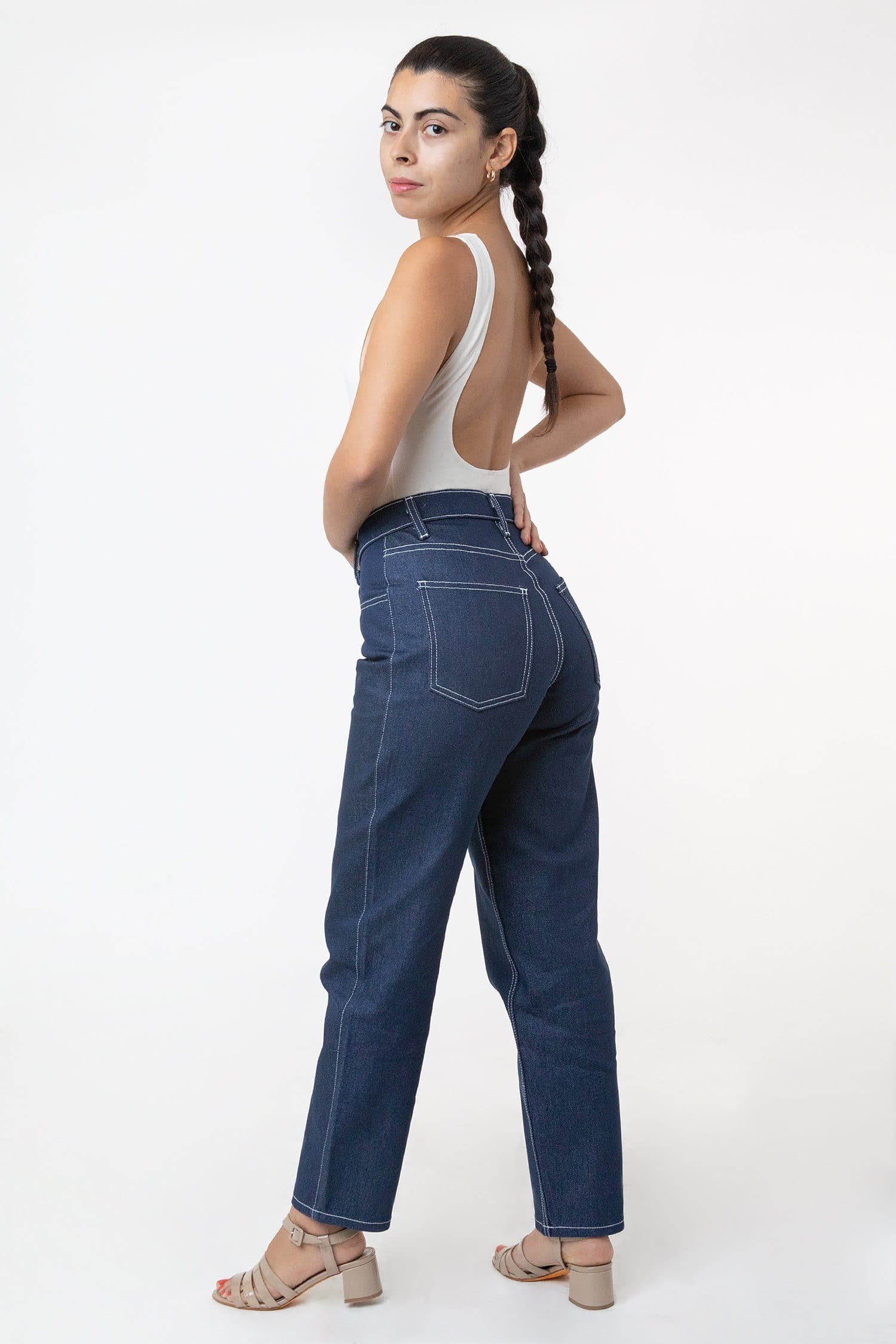 Women's Raw Indigo Relaxed Fit Jeans