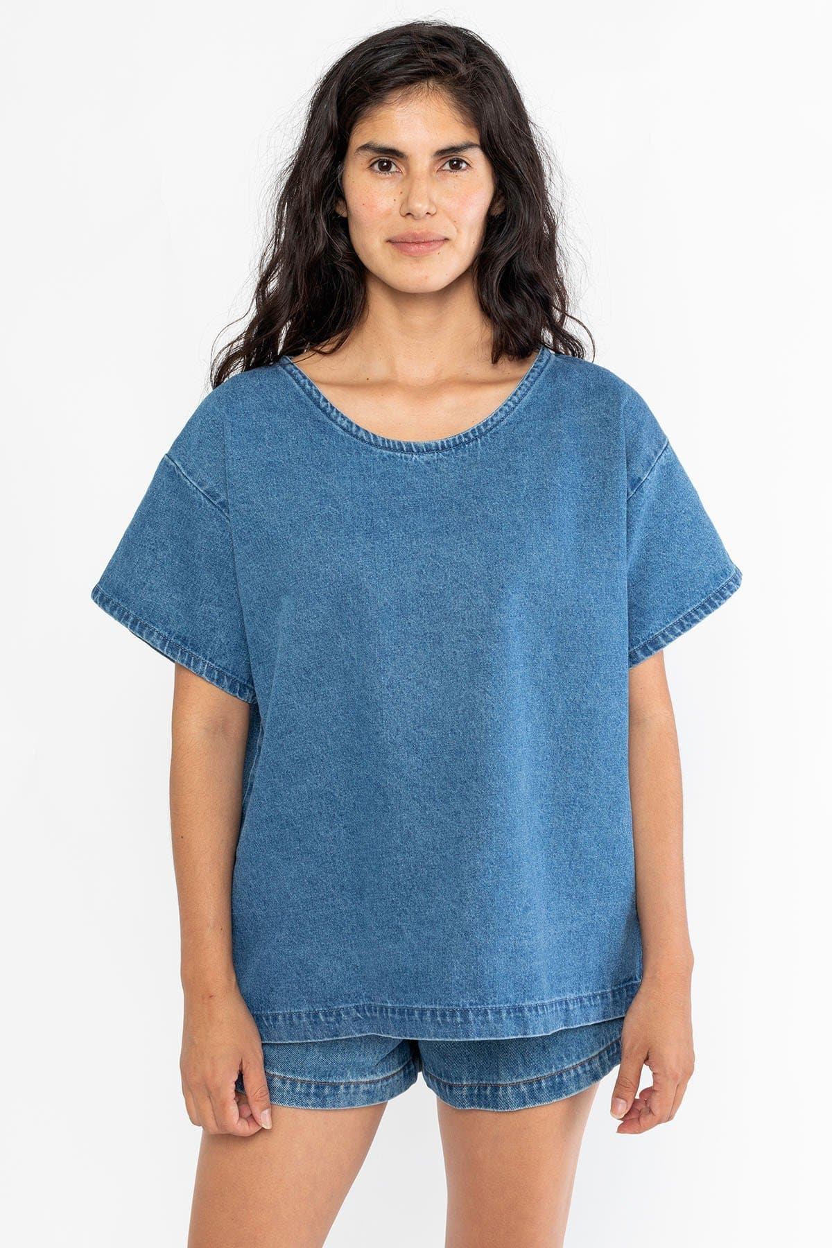 RDNT340 Denim Tee - Stylish Cotton Blend Shirt