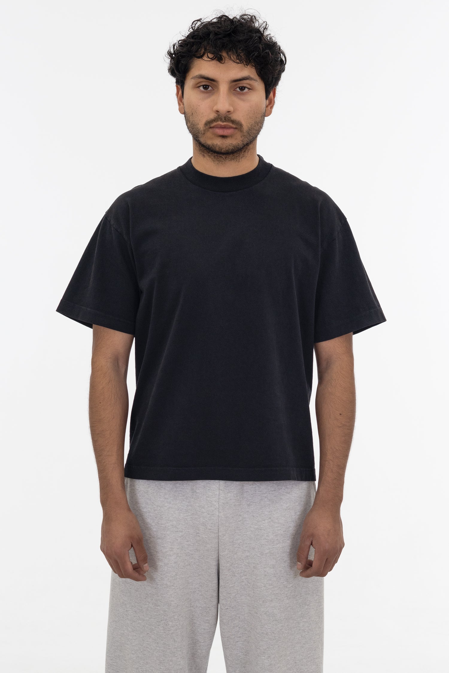 Wide Garment-Dyed Short Sleeve Tee