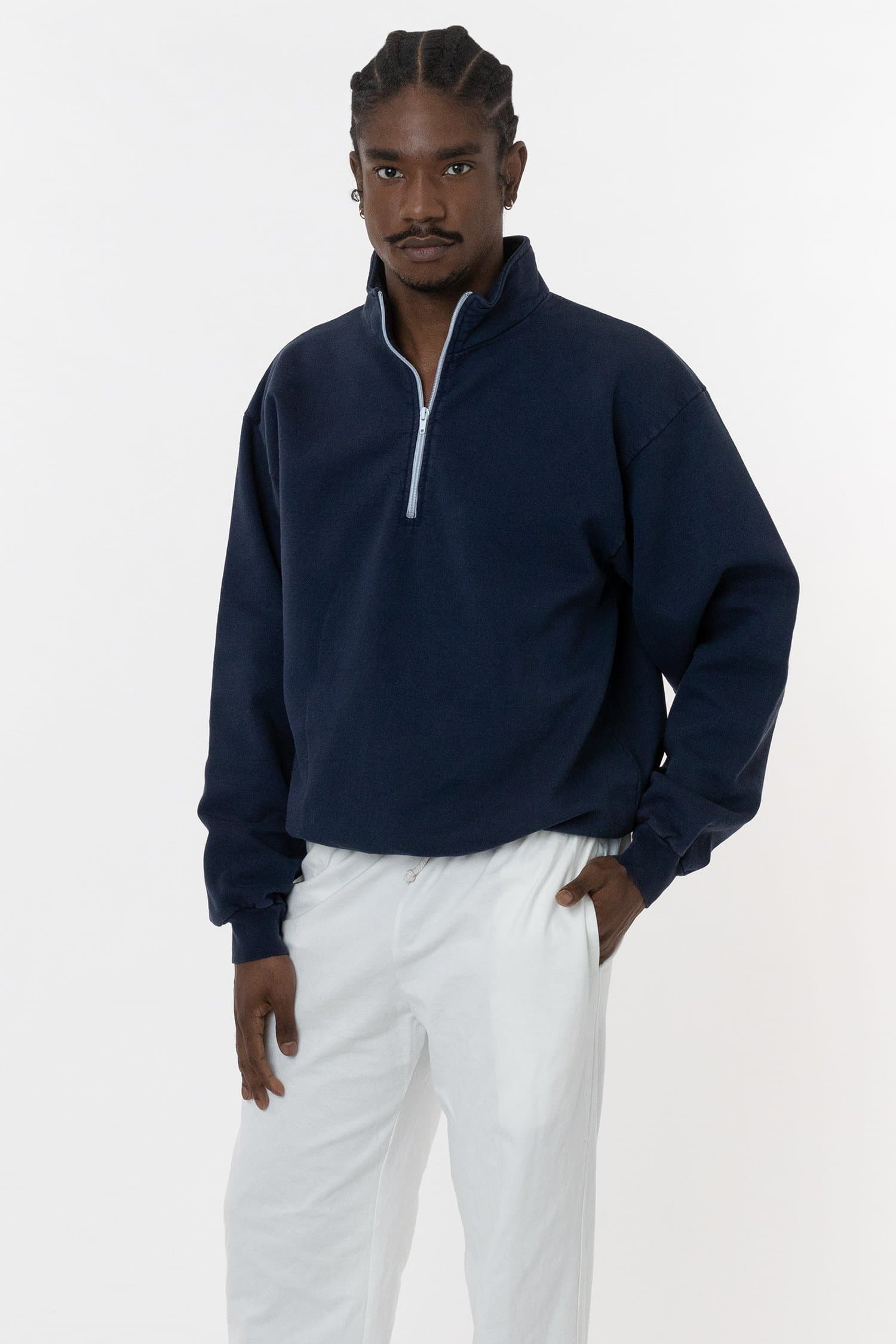 10oz Cotton Fleece Half-Zip Pullover
